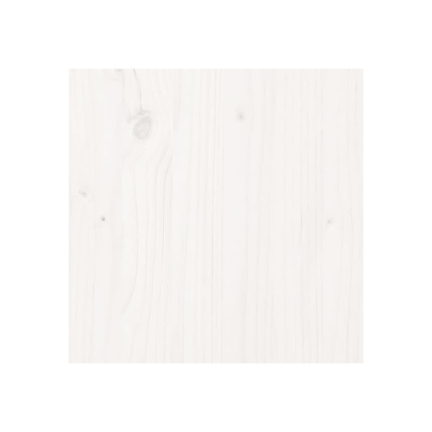 VidaXL Jardinière blanche 150 x 50&nbsp;po 50&nbsp;cm, pin massif