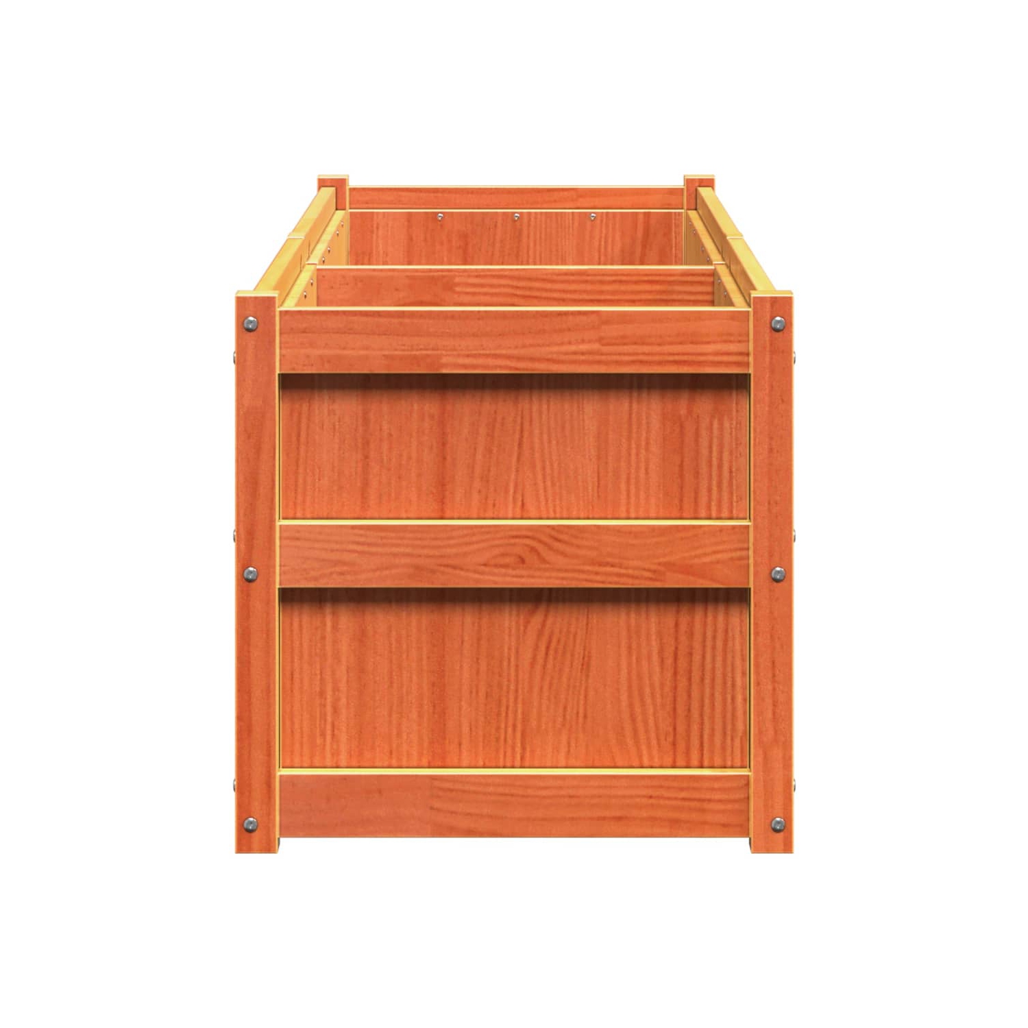 vidaXL Garden Planter Wax Brown 150x50x50 cm Solid Wood Pine