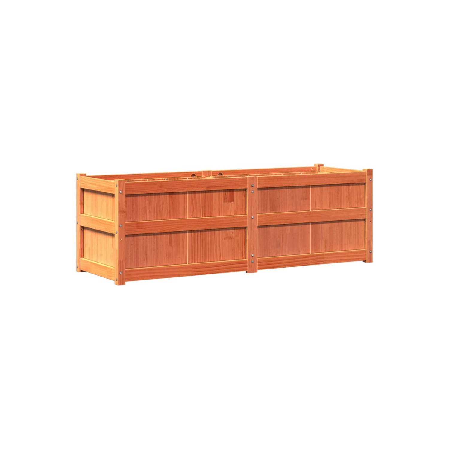 vidaXL Garden Planter Wax Brown 150x50x50 cm Solid Wood Pine
