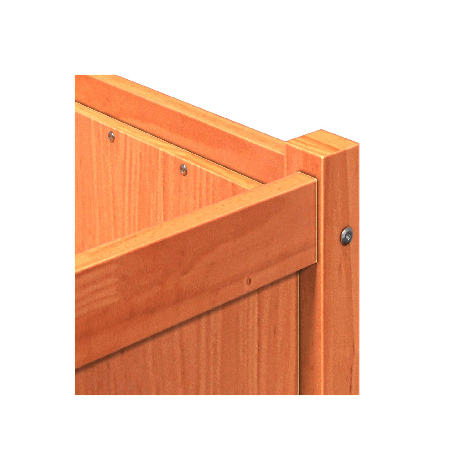 vidaXL Garden Planter Wax Brown 150x50x50 cm Solid Wood Pine