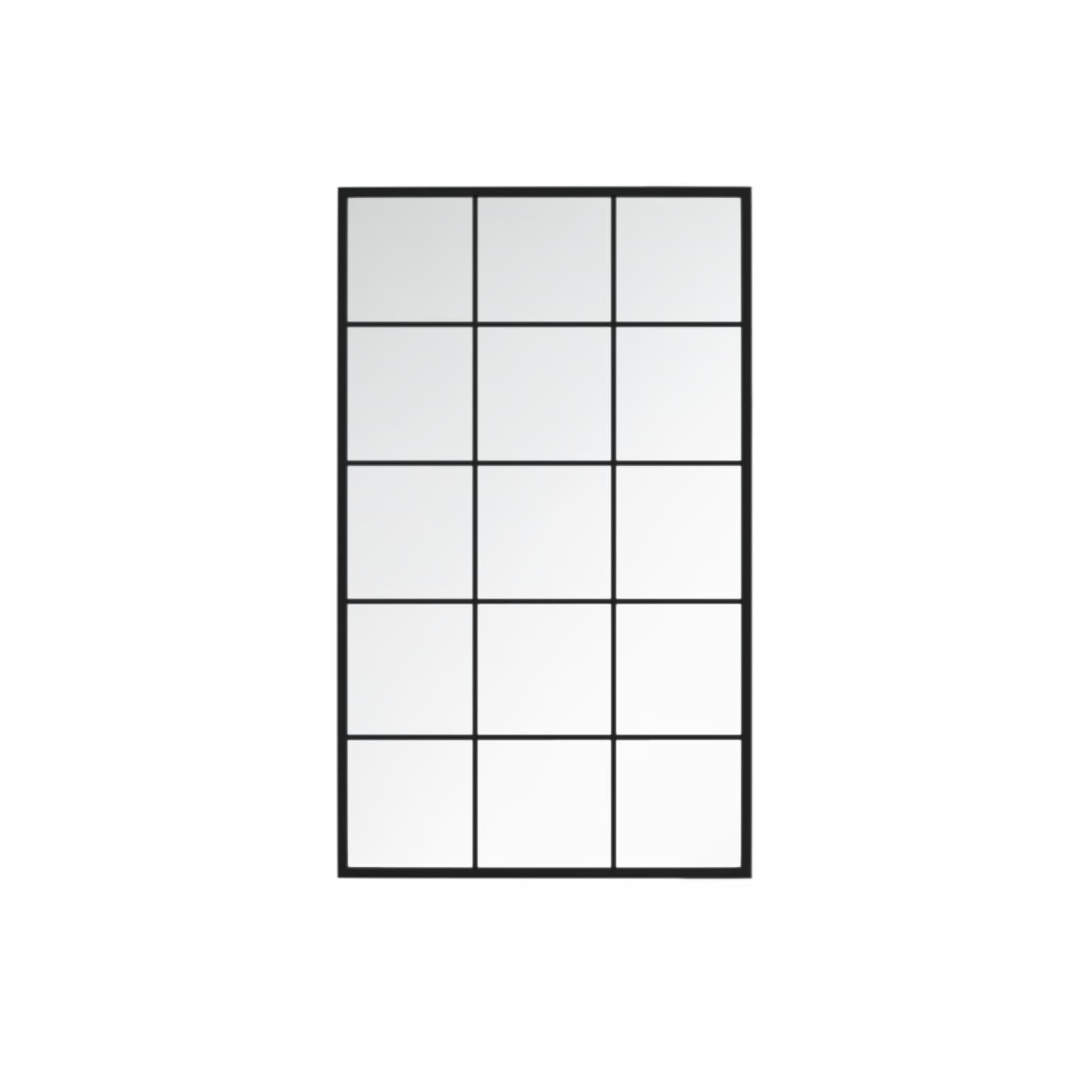 vidaXL Wall Mirrors 2 pcs Black 100x60 cm Metal