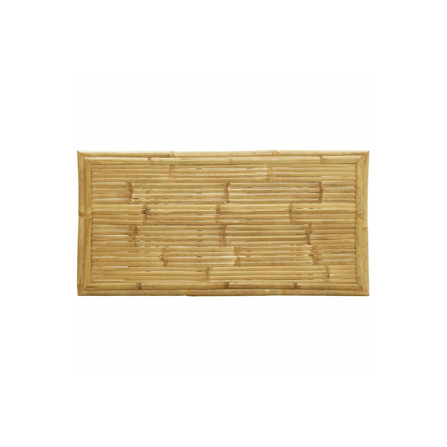 vidaXL 5 Piece Folding Bistro set with Dark Grey Cushions Bamboo