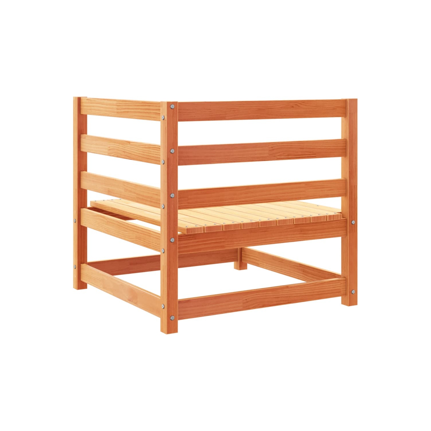 vidaXL 10 Piece Garden Sofa Set Wax Brown Solid Wood Pine