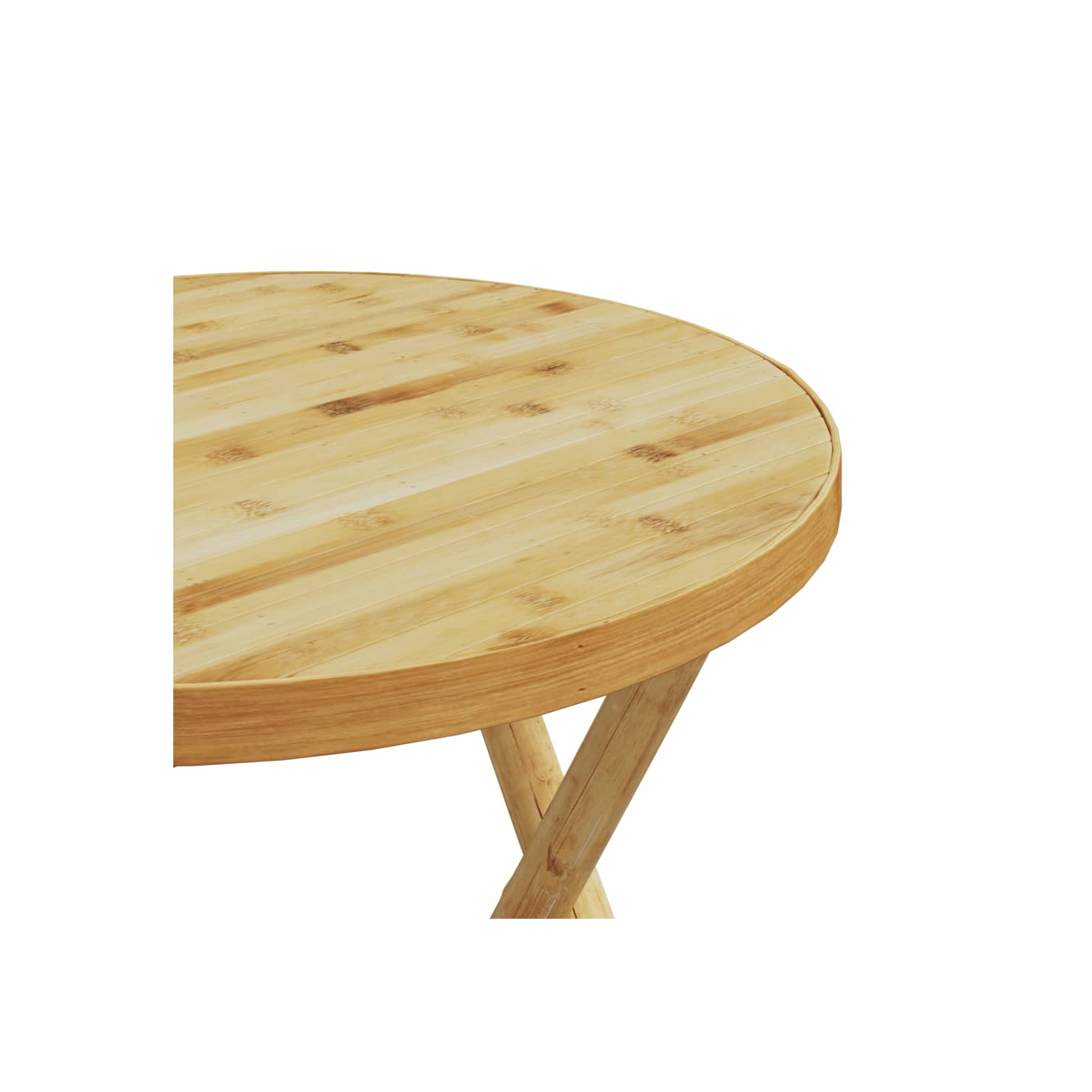 vidaXL 3 Piece Bistro Set Bamboo