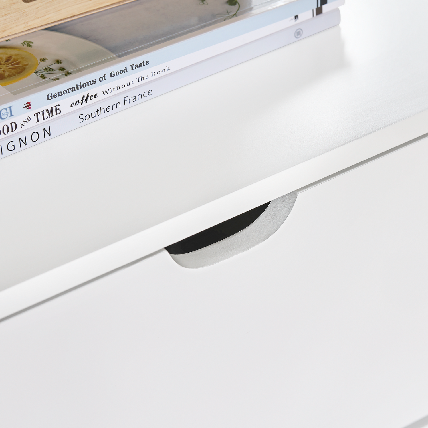 SoBuy Beside Table with Drawers, Night Table Stand Lamp Table End Table Side Table, White FRG258-II-W