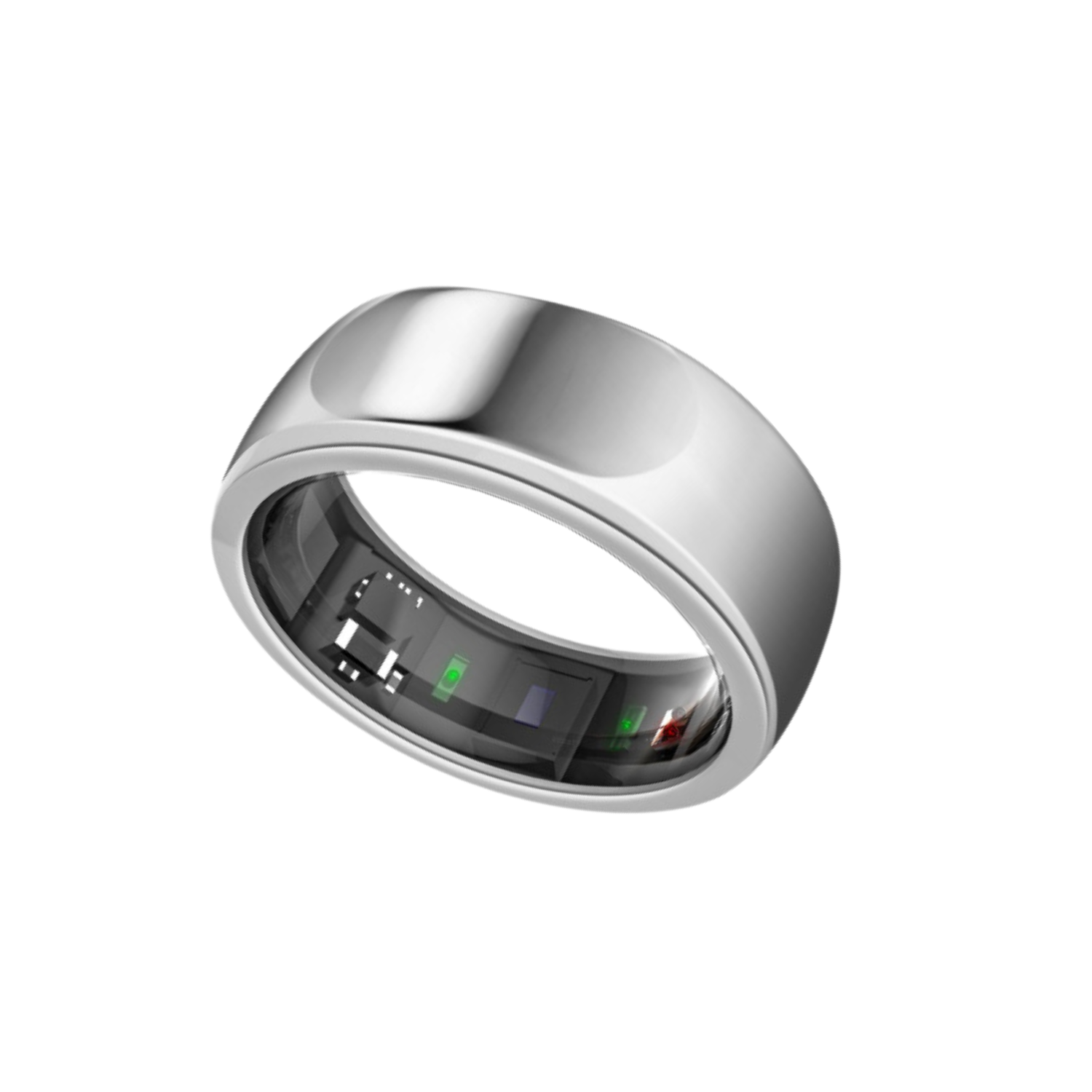OHM Smart Ring | Silver | Size 09 | Titanium Built | Sleep Apnea Detection | Health & Fitness Monitoring | No additional fees required