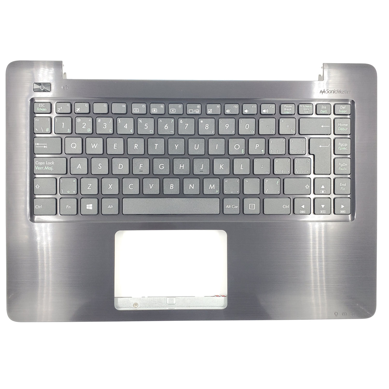 Remis à neuf; Repose-poignets X456U d'Asus avec clavier noir 90NB09L1-R30060