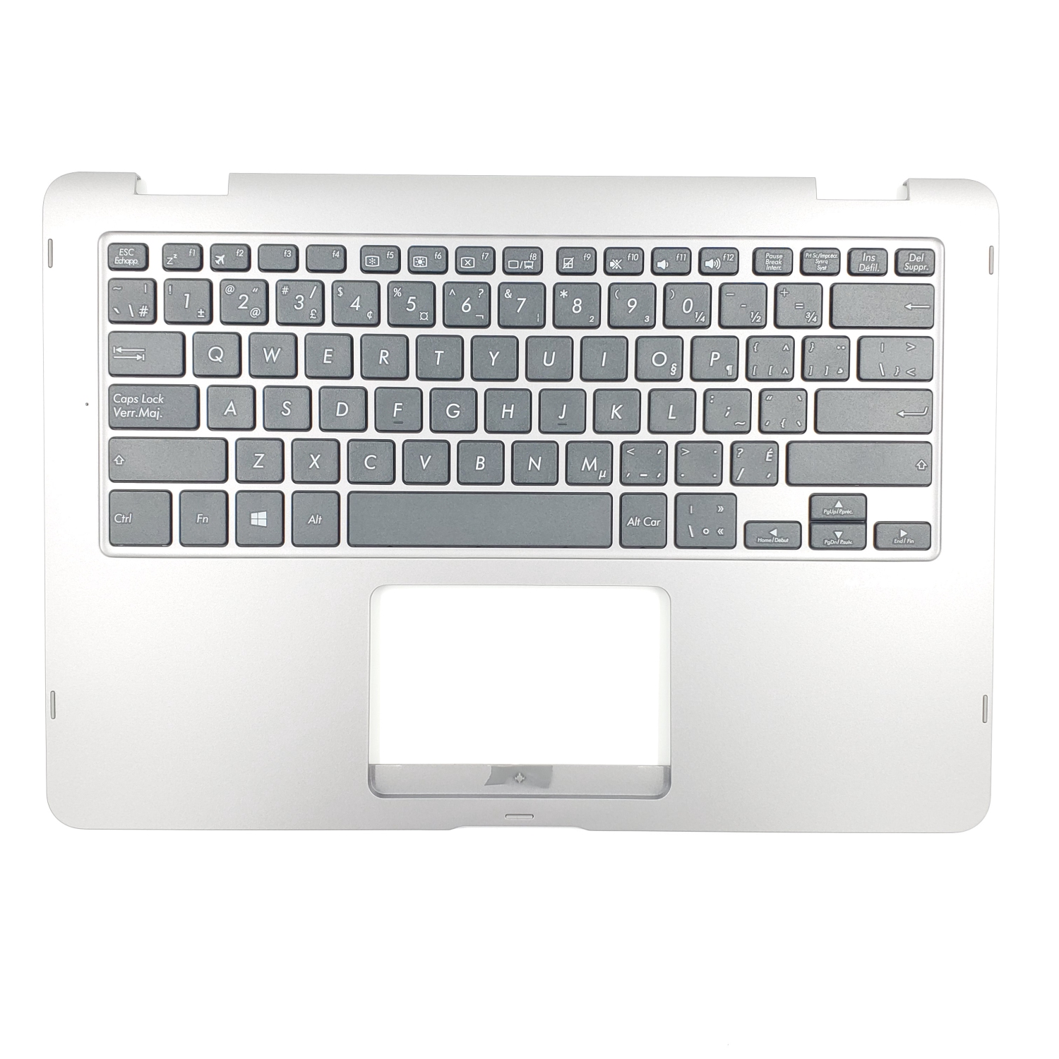 Refurbished (Good) Asus VivoBook Flip TP410M Palmrest w/ Keyboard Grey 90NB0IV1-R32CB0
