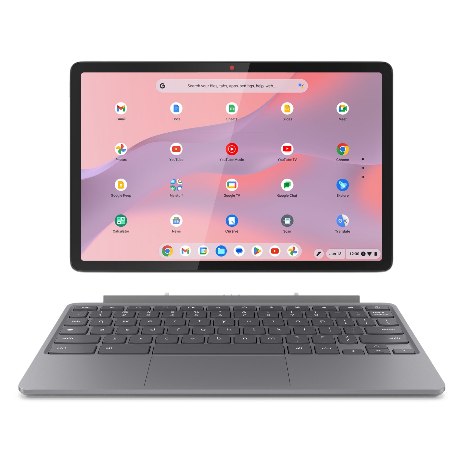 Lenovo Chromebook Duet Gen 9 Laptop, 10.95" IPS Glass, MediaTek Kompanio 838, 8GB, 128GB eMMC