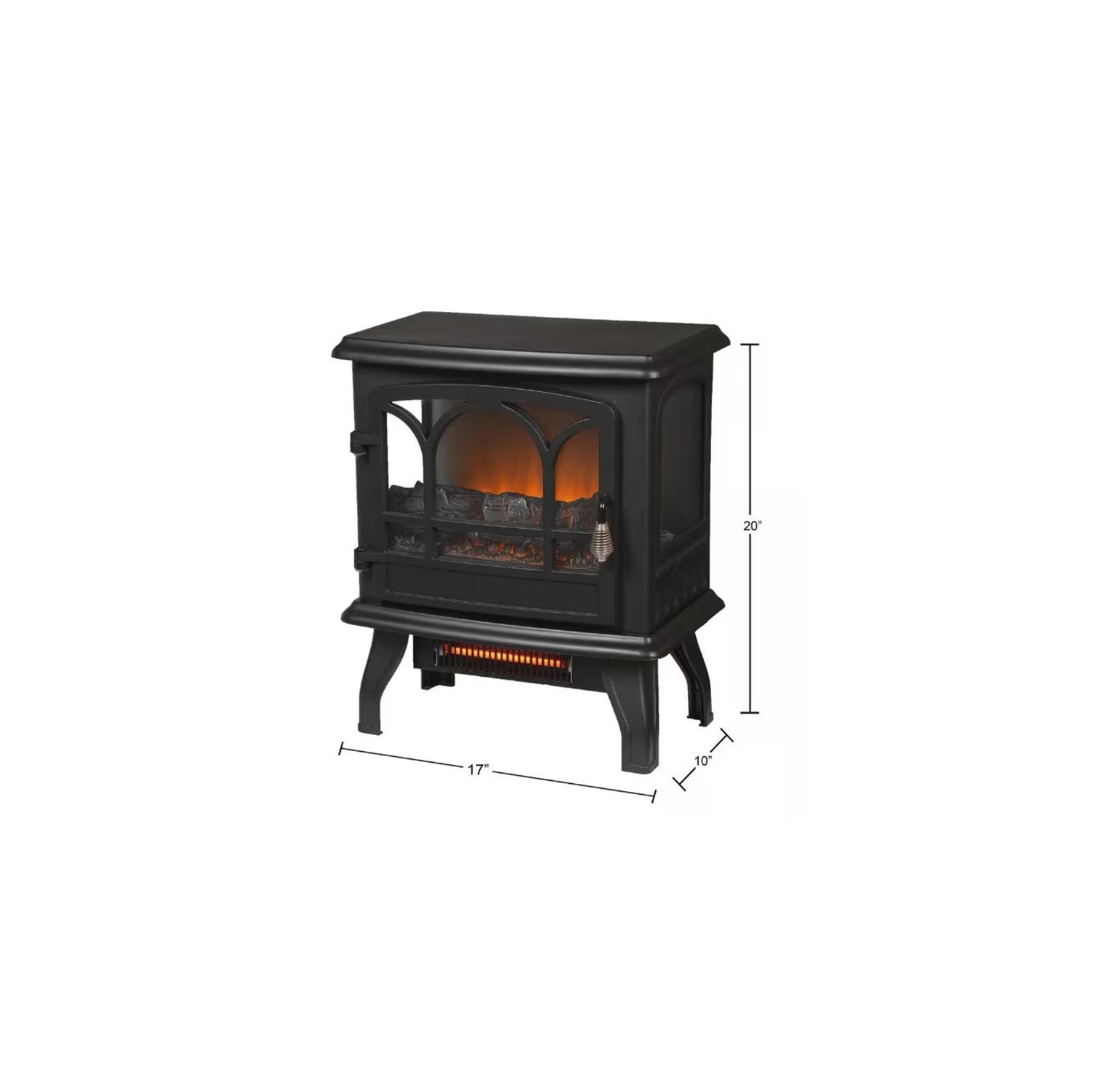 Kingham 400 sq. ft. Panoramic Infrared Electric Heater with Electronic Thermostat