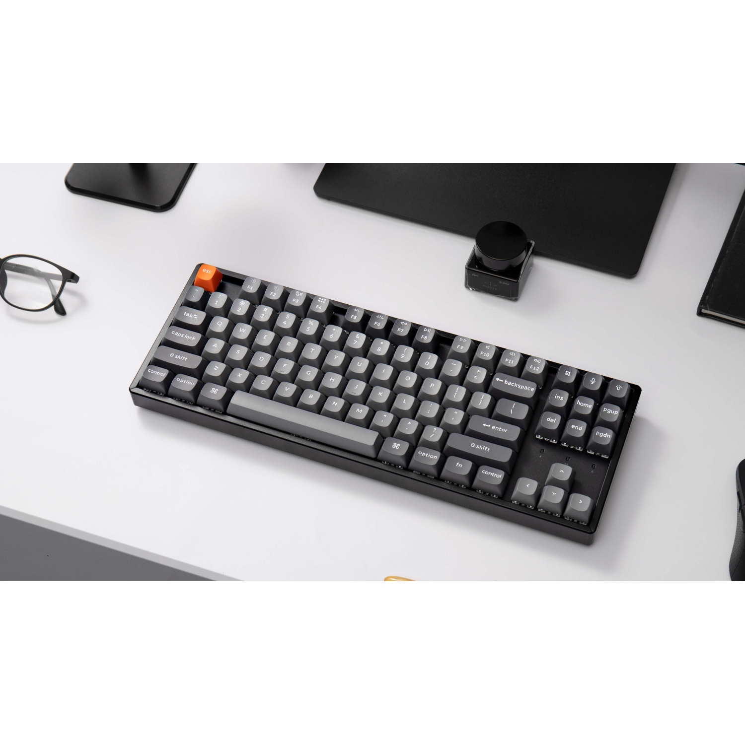 Keychron K8 Max Wireless RGB Hotswap Mechanical Gaming Keyboard – TKL Layout, K Super Brown Switches – Compatible with Windows & macOS, Black (K8M-J3)
