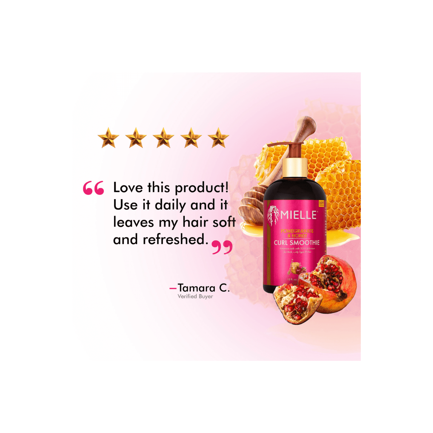 Mielle Organics Pomegranate & Honey Curl Smoothie - 355 ml