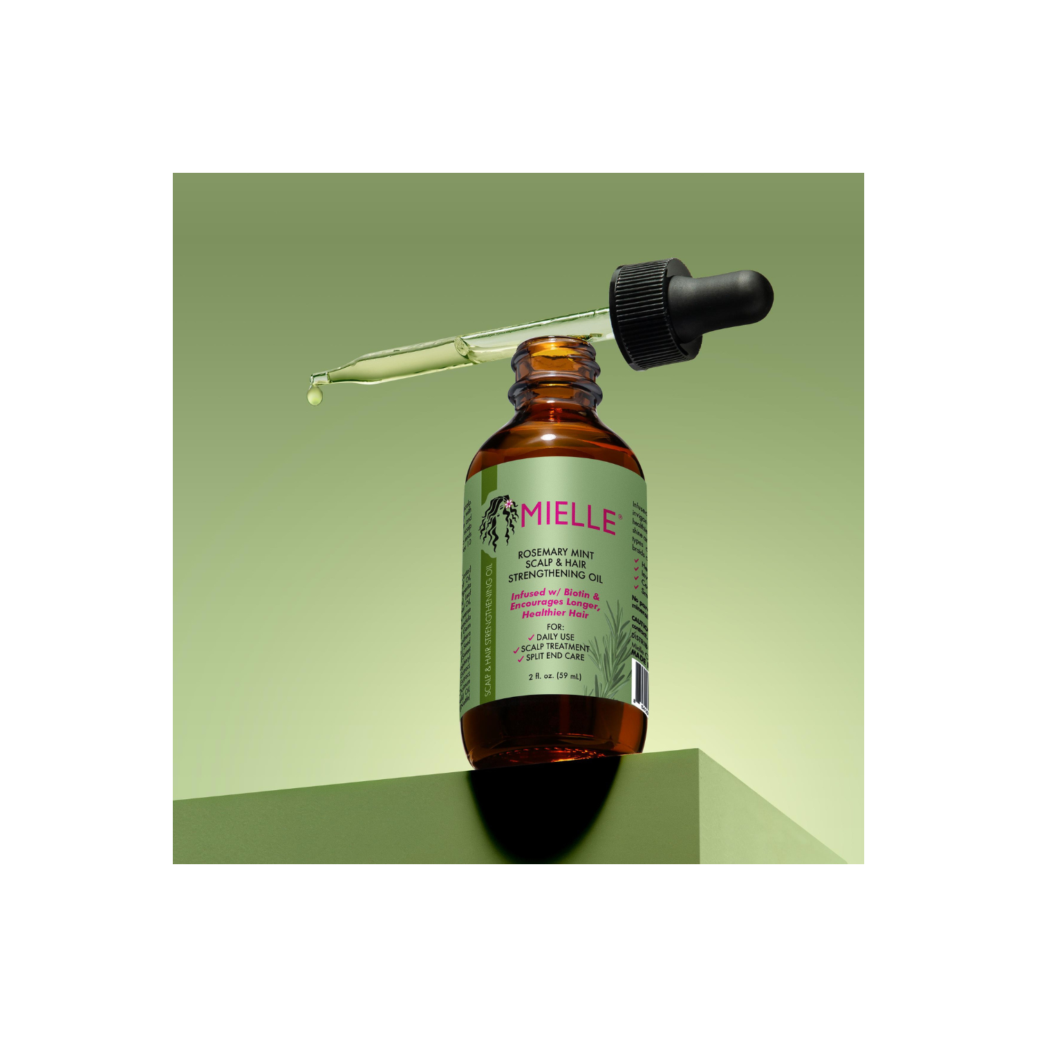 Huile de renforcement pour le cuir chevelu et les cheveux de Miel - 59&nbsp;ml / 2&nbsp;oz