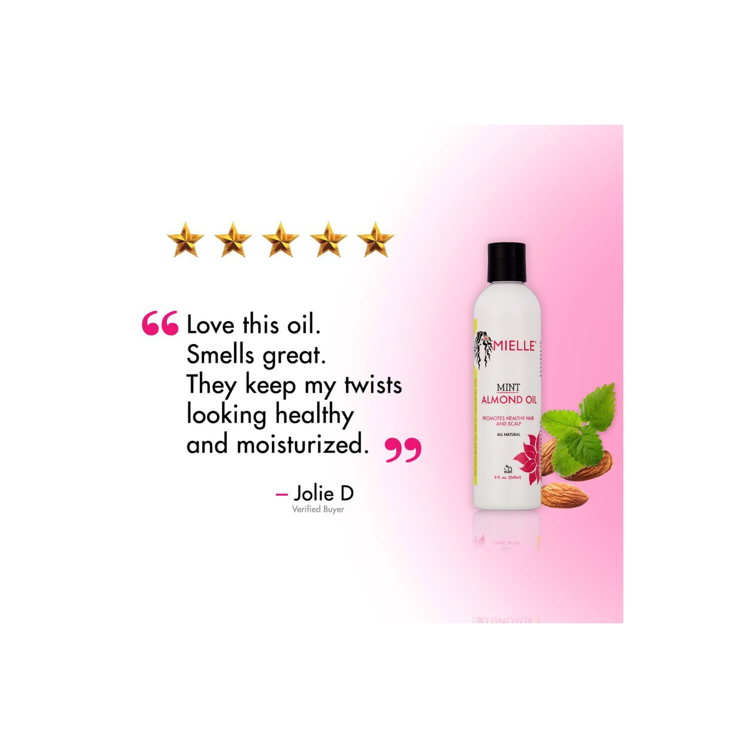 Mielle Mint Almond Oil 8 oz