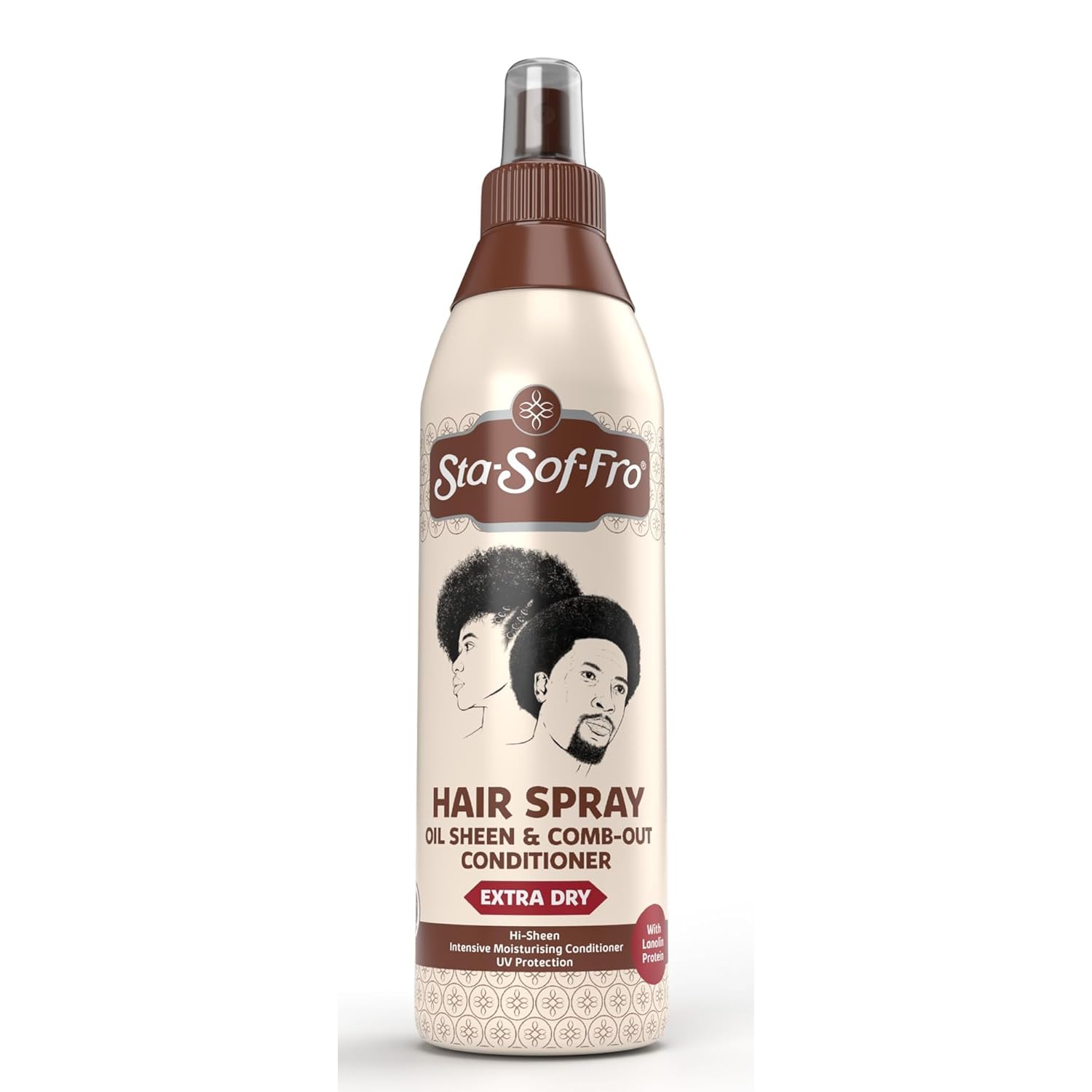 Sta-Sof-Fro Hair & Scalp Spray Comb Out Conditioner with Lanolin, Extra Dry, 8 fl oz