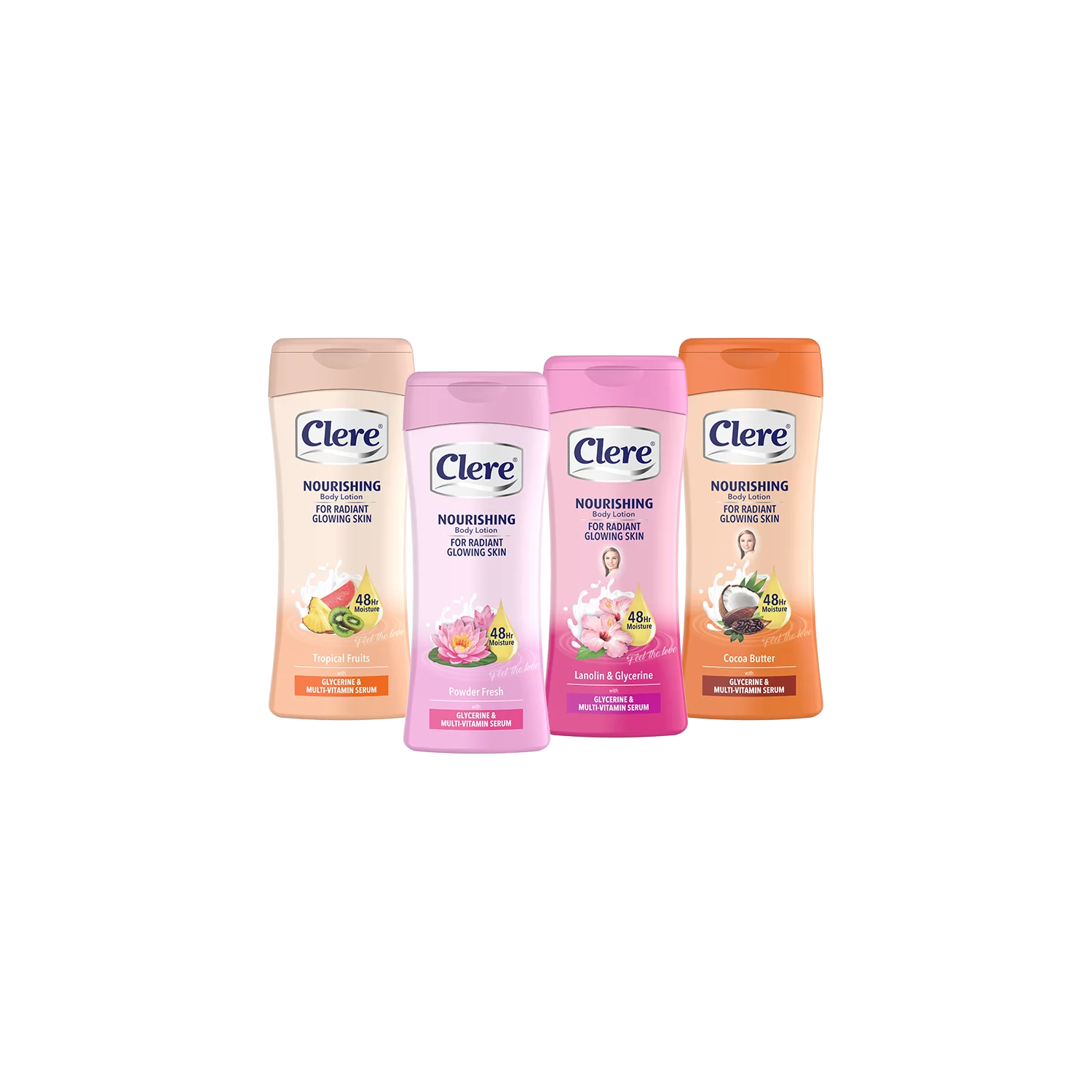 LOTION POUR LES MAINS ET LE CORPS EN POUDRE CLERE FRESH, 400 ML