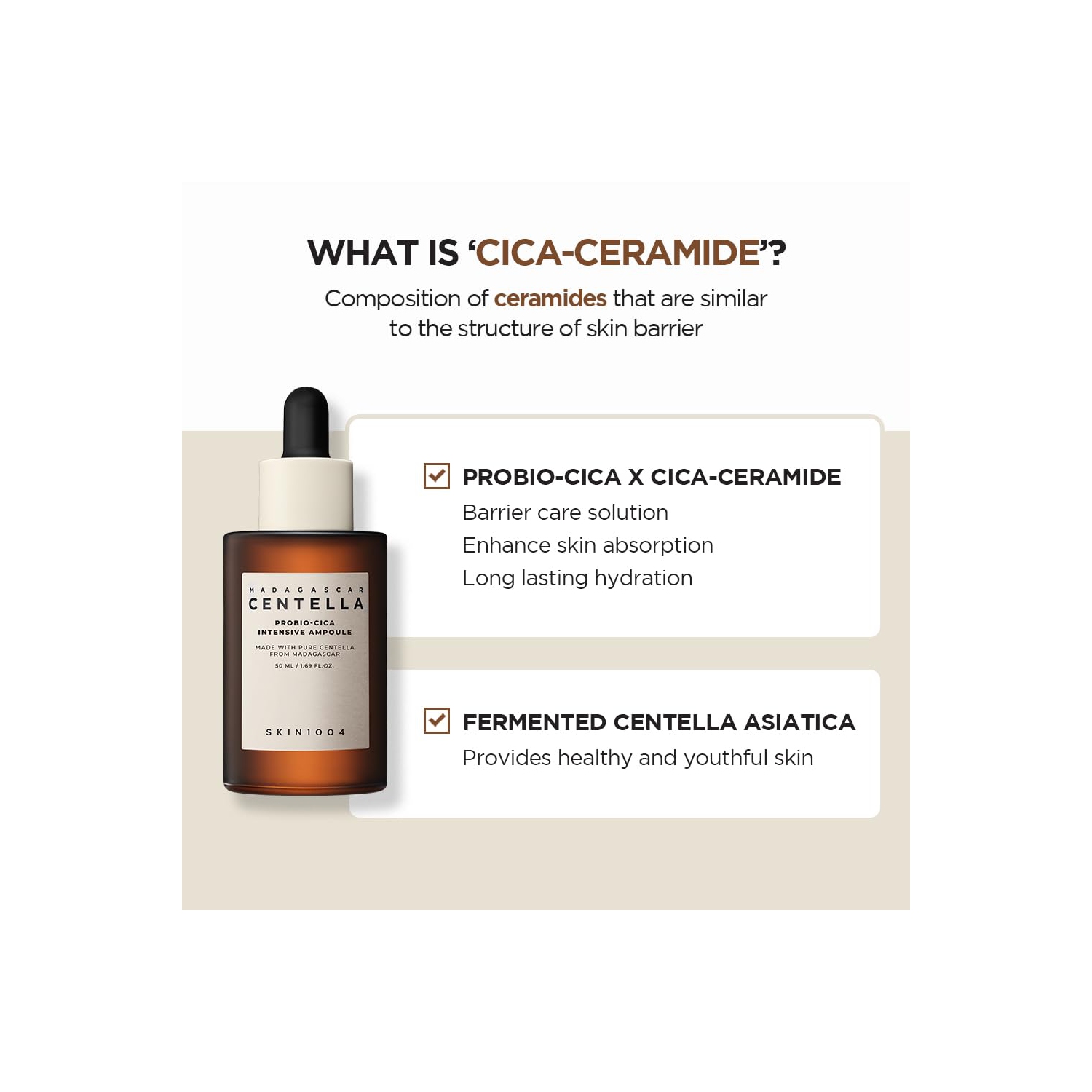 SKIN1004 – Ampoule intensive Madagascar Centella Probio-CICA