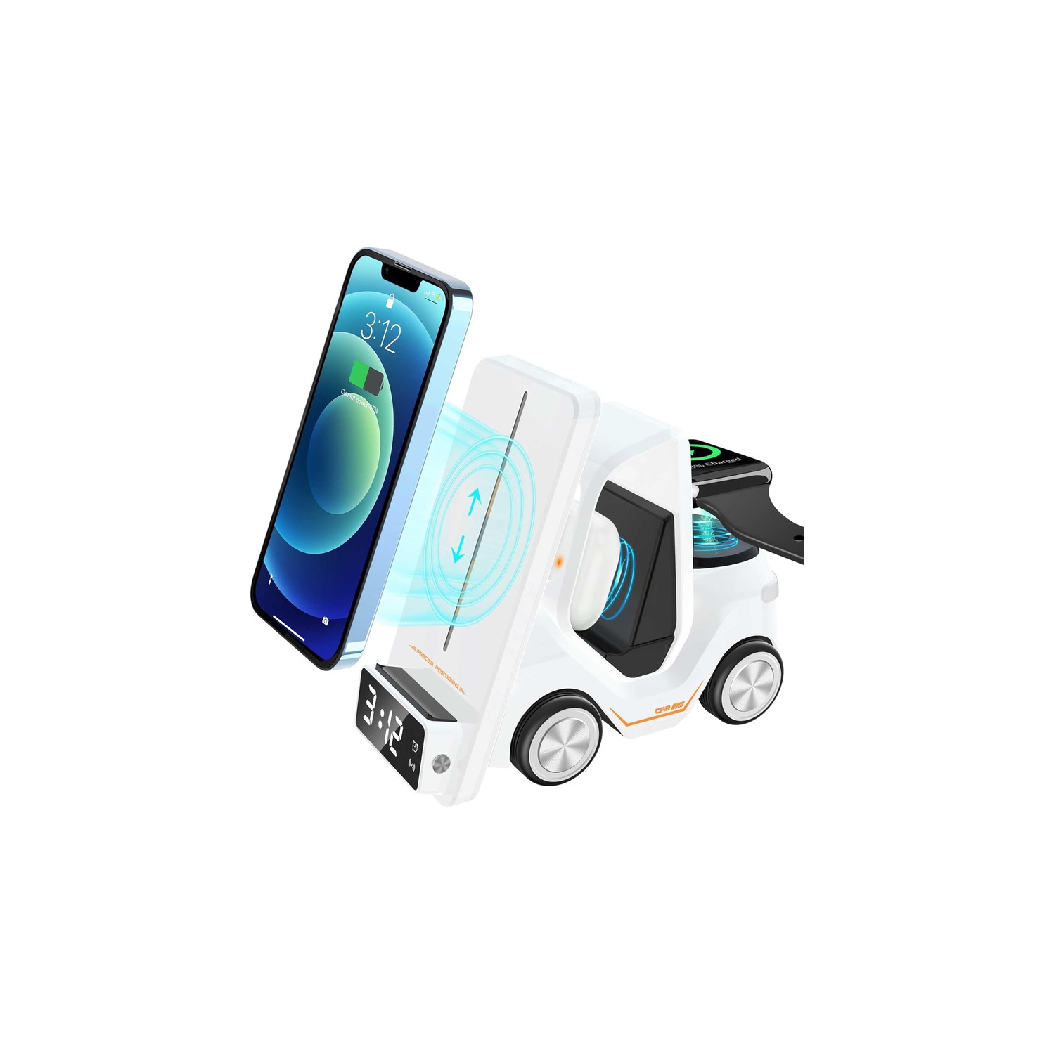 Wireless Charger Station for iPhone Charger, Apple Watch Charger, Airpods Charger, 6 in 1 Wireless Charging Station