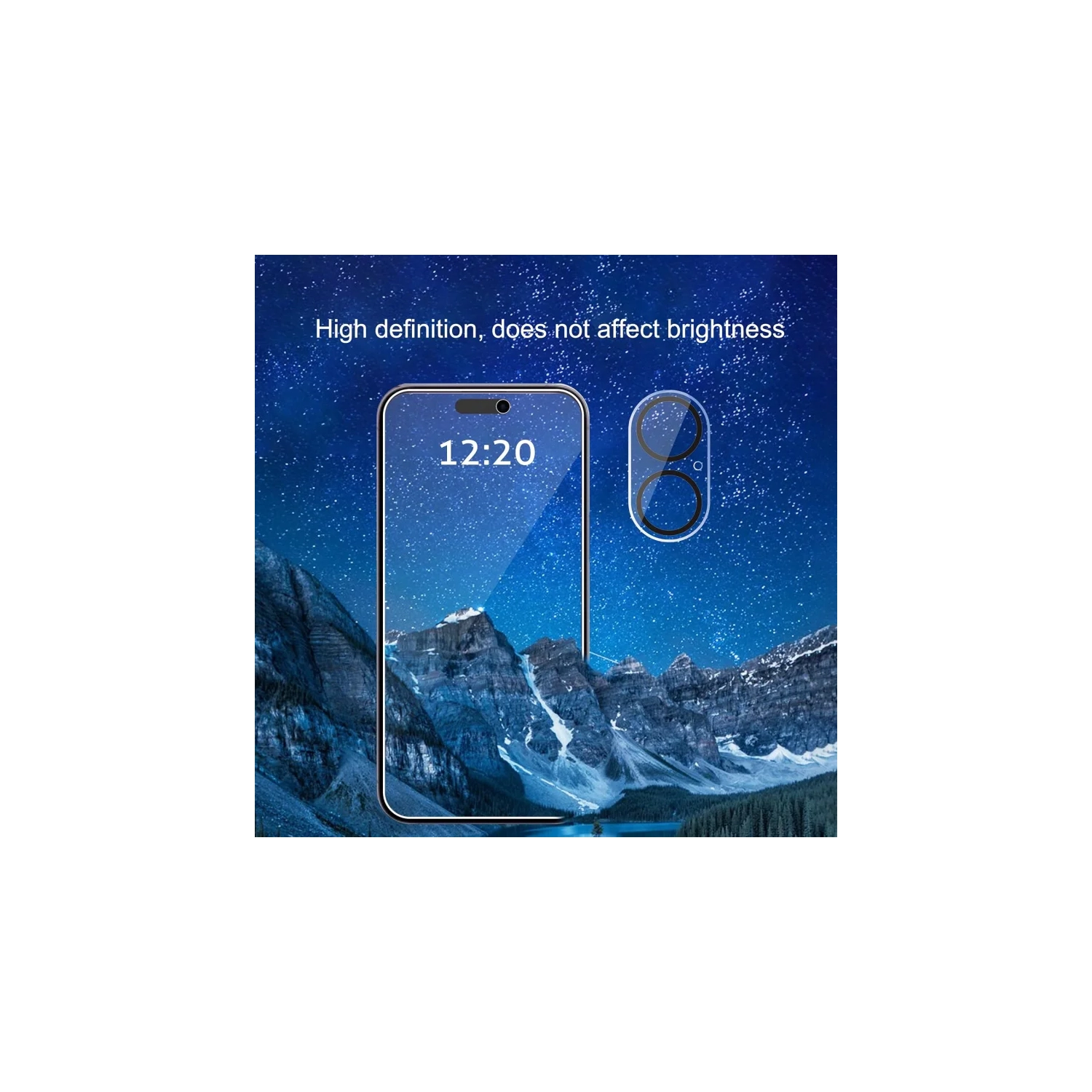 Paquet de 3 protecteurs d'écran de confidentialité pour iPhone 16 + 3 protecteurs de lentille de caméra, verre trempé anti-espion, compatible avec