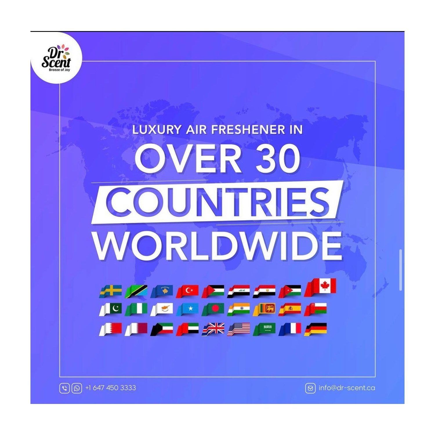 Dr. Scent Medium Luxury Aroma Diffuser supports Mobile APP - Elegant Wooden Style