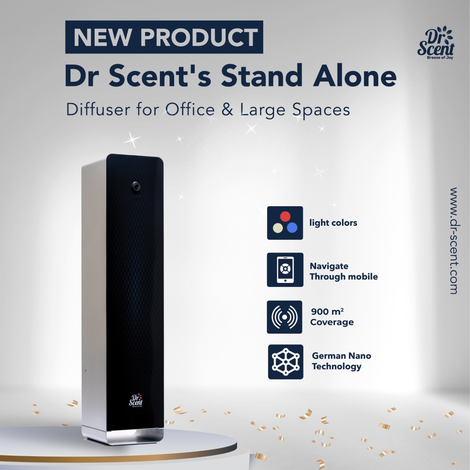 Phantom Standalone Scent Diffuser, Supporting Mobile APP