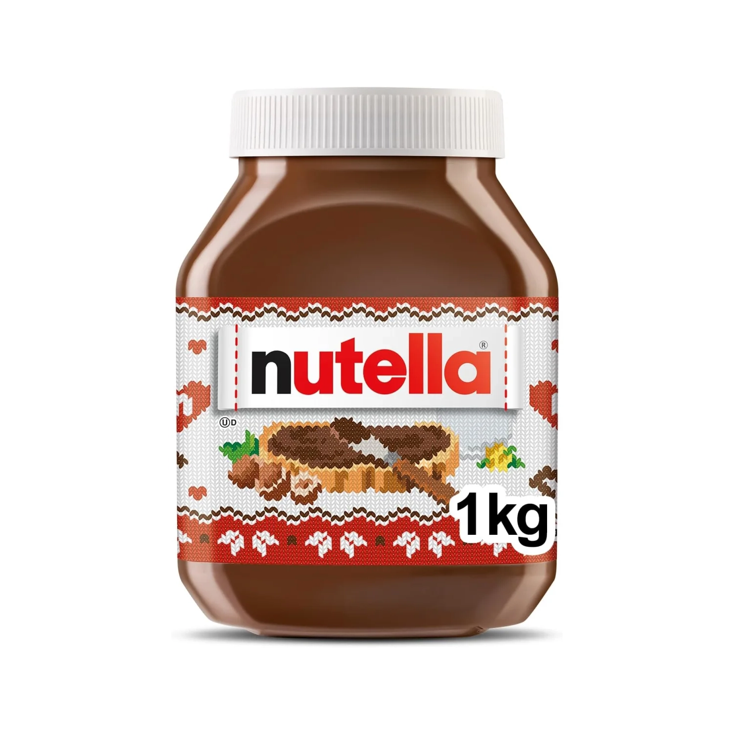 Tartinade aux noisettes NUTELLA avec cacao – Pot 1&nbsp;kg en vrac pour déjeuner et collations