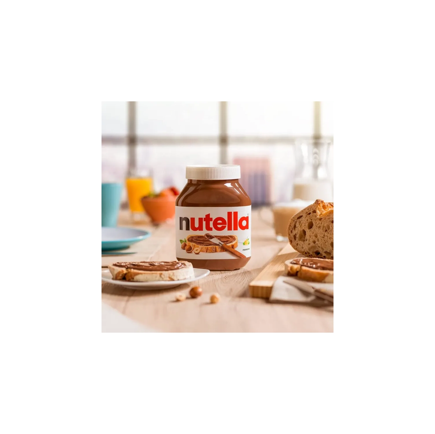 Tartinade aux noisettes NUTELLA avec cacao – Pot 1&nbsp;kg en vrac pour déjeuner et collations