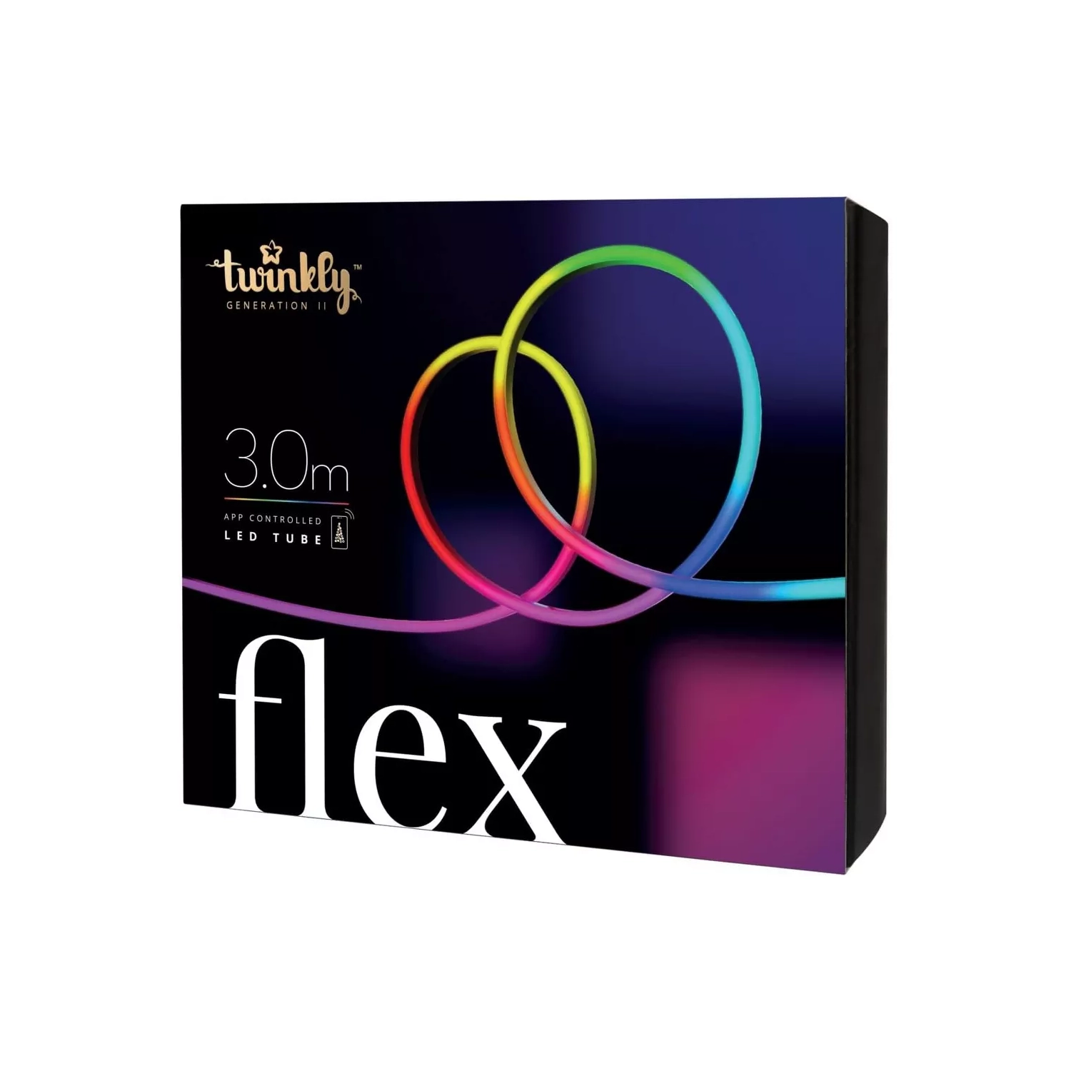 Twinkly Flex 10ft, LED Tube Multicolor, RGB LED Strip Flexible, Compatible with HomeKit, Alexa and Google Home, Gaming Lights, 16 M+ Colors, USB C