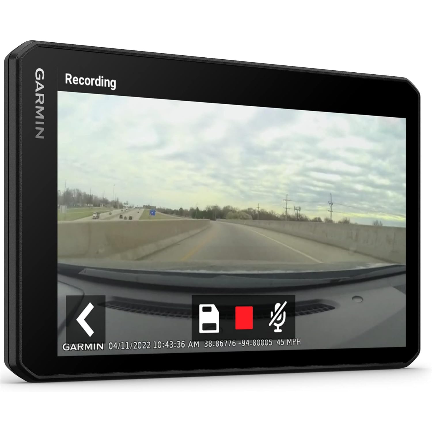 Garmin DriveCam™ 76, Large, Easy-to-Read 7” GPS car Navigator, Built-in Dash Cam, Automatic Incident Detection