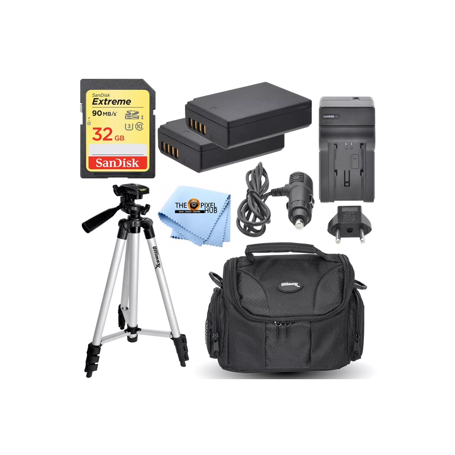 Accessory Bundle for Canon T7 T6 T5 T3 1100D 1300D 2000D 3000D 4000D with Tripod