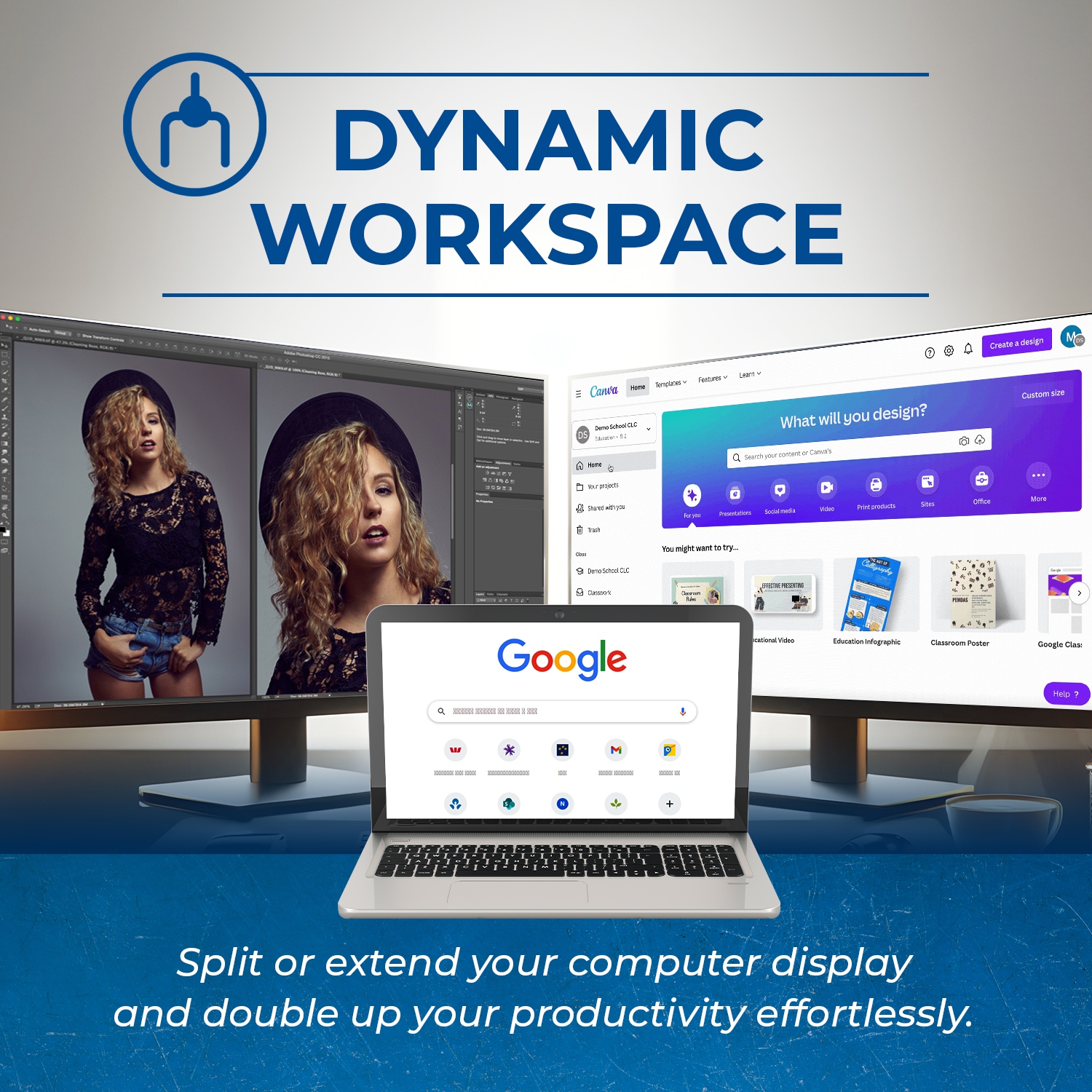 OREI SplitXtend 4K USB 3.0 to HDMI Display Adapter with 90W PD