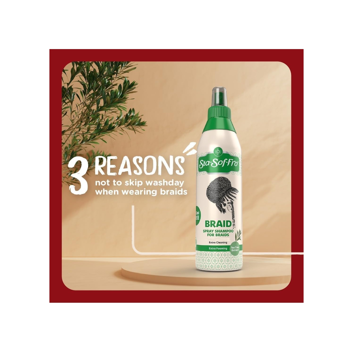 Sta-Sof-Fro Braid Spray Shampoo 350ml