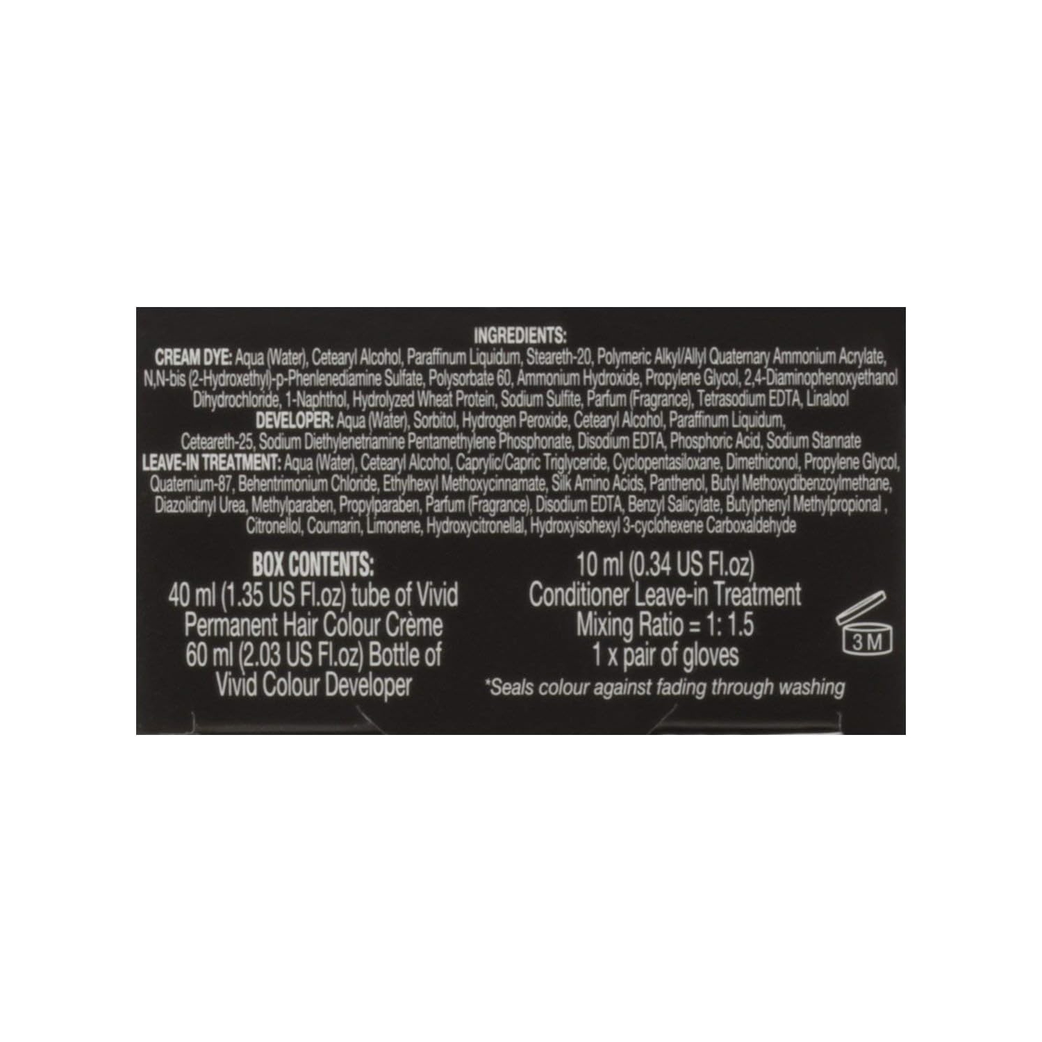 Revlon Realistic Vivid Colour Protein Infused Permanent Color Hair Dye with Color Lock Technology, Midnight Ink 110ml