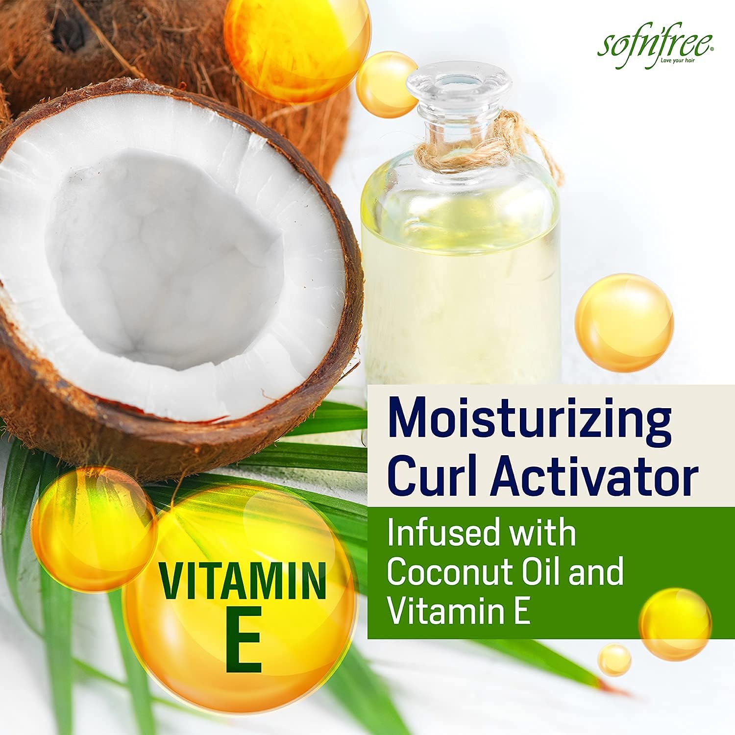 Sof n'Free Curl Activator Lotion avec vitamine E et panthénol - Activateur 2 en 1