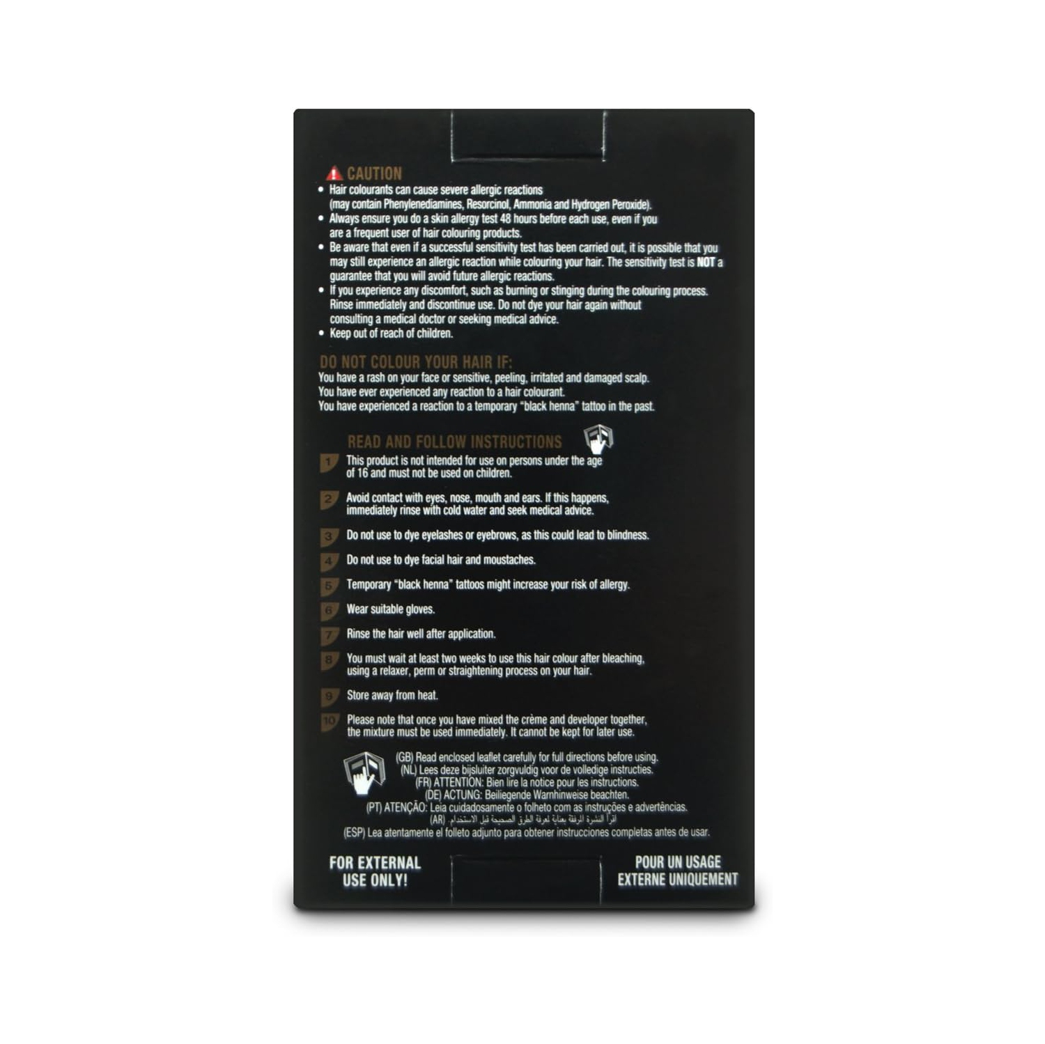 Revlon Realistic Vivid Colour Protein Infused Permanent Color Hair Dye with Color Lock Technology, Jet Black 110ml