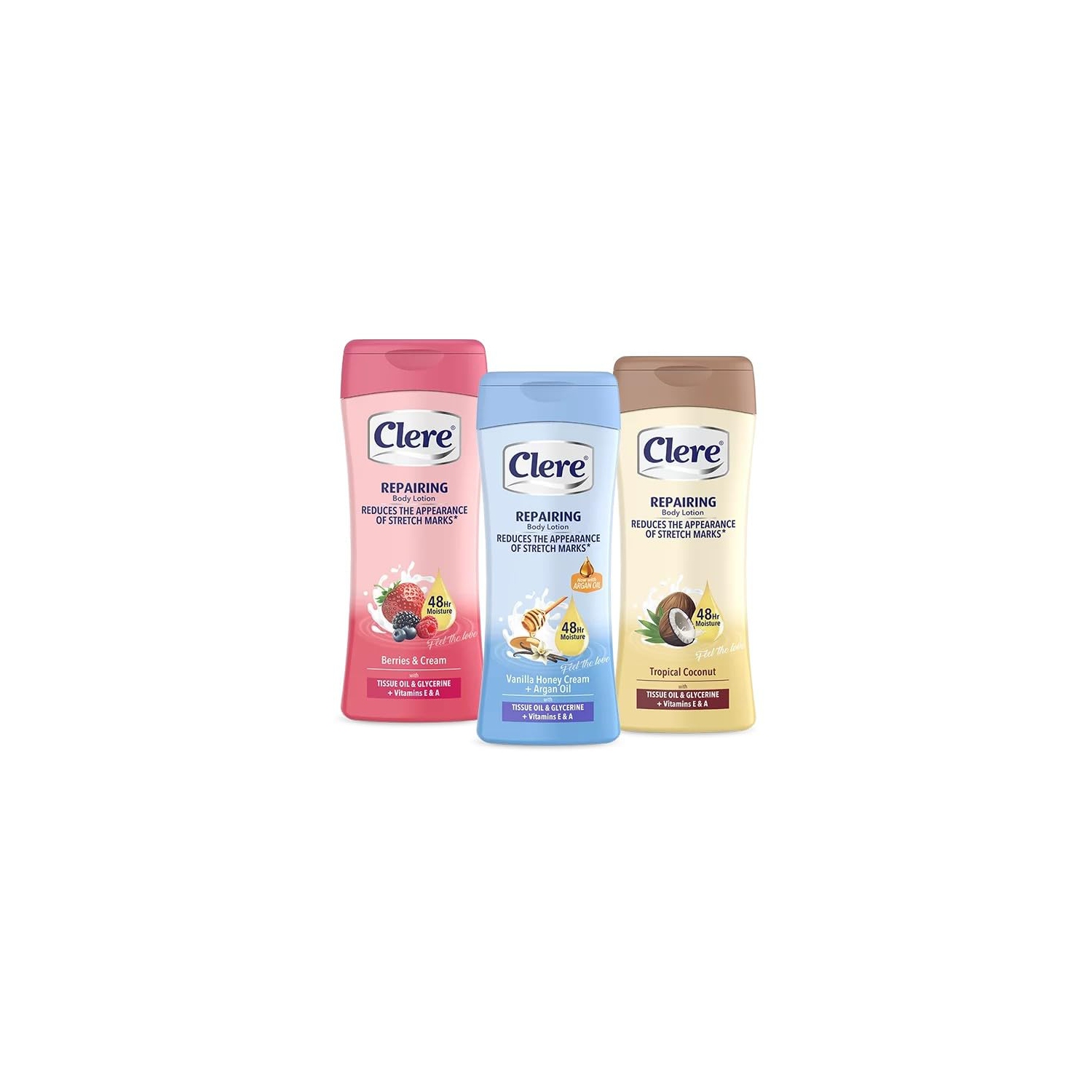 CLERE HAND & BODY LOTION BERRIES & CREAM 400ML