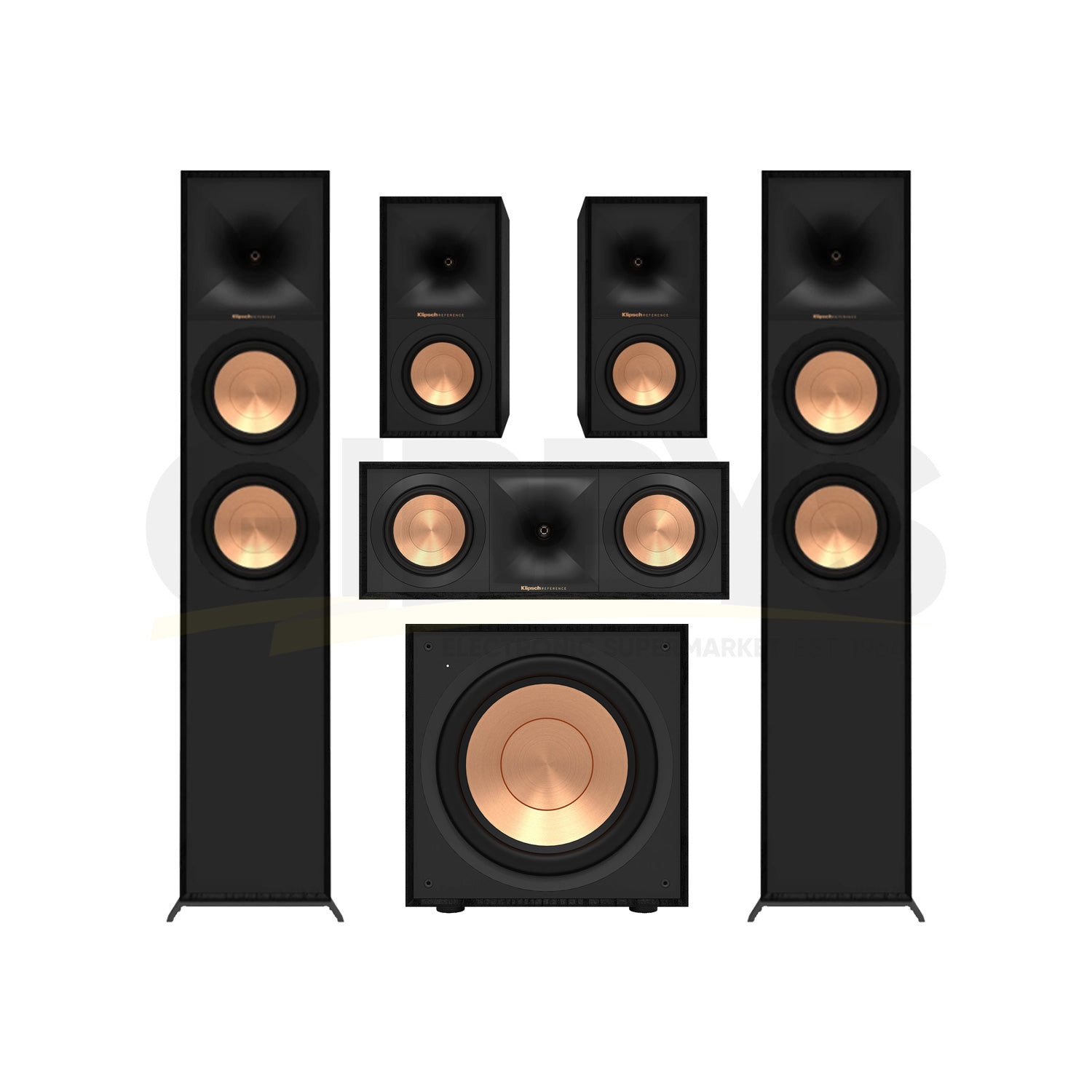 Klipsch R-800FB Reference 5.1 Speaker Bundle #1