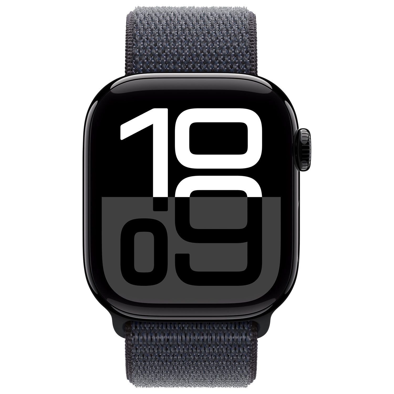 Boîte ouverte - Apple Watch Series 10 42&nbsp;mm avec boîtier en aluminium noir de jais et bracelet sport à encre