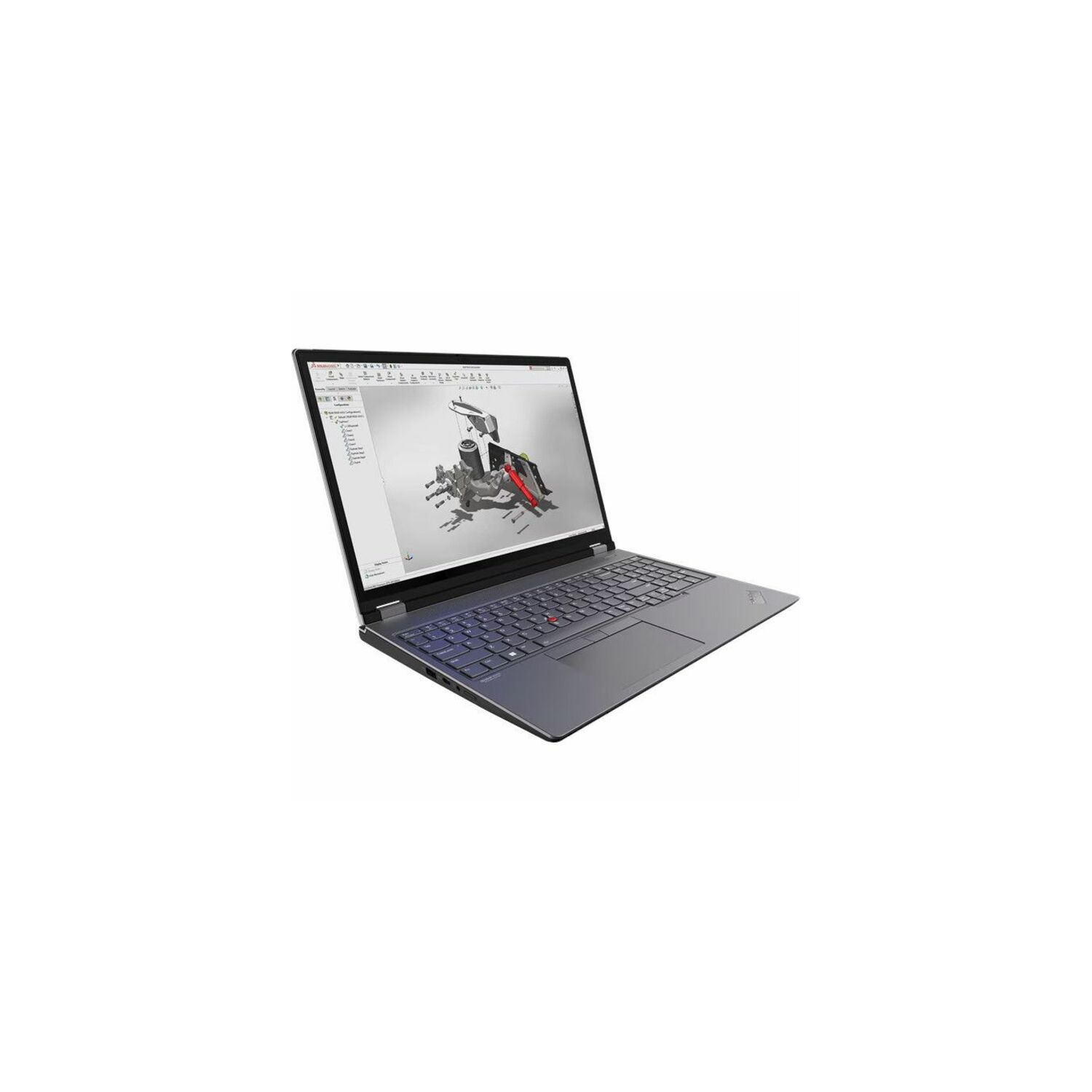 Poste de travail ThinkPad P16 de 2 16e génération de Lenovo - Gris tempête/Noir villi - Français (21FA002XCA)