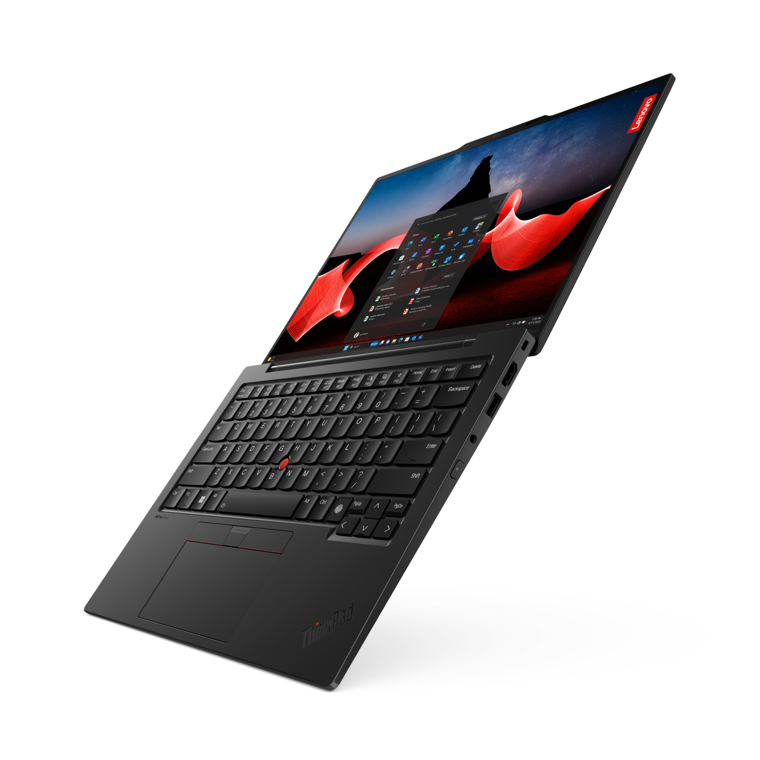 Lenovo ThinkPad X1 Carbon Gen 12 14" Notebook-Black,Paint(Intel Core Ultra 7 155U/512GB SSD/16GB RAM)-French-(21KC00A8CA)