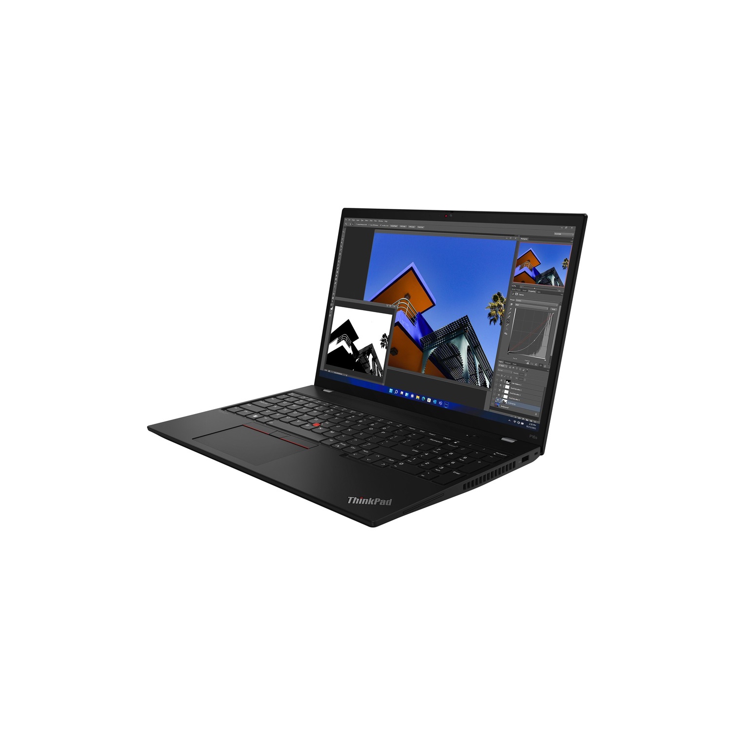 Lenovo ThinkPad P16s Gen 2 16" Workstation-Villi Black(Intel Core i7 1360P/512GB SSD/16GB RAM/Windows 11)-French-(21HK003ECA)