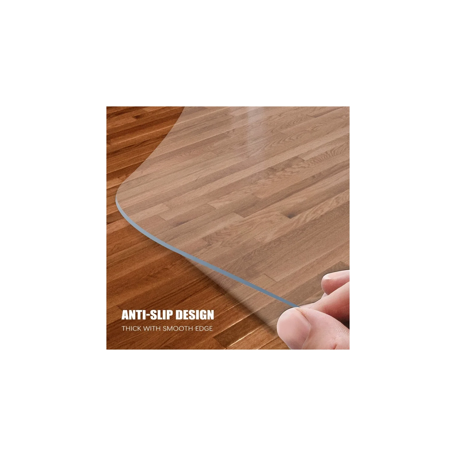 Tapis de chaise transparent pour planchers durs - 36 x 48&nbsp;po protecteur de plancher transparent pour bois et carreaux