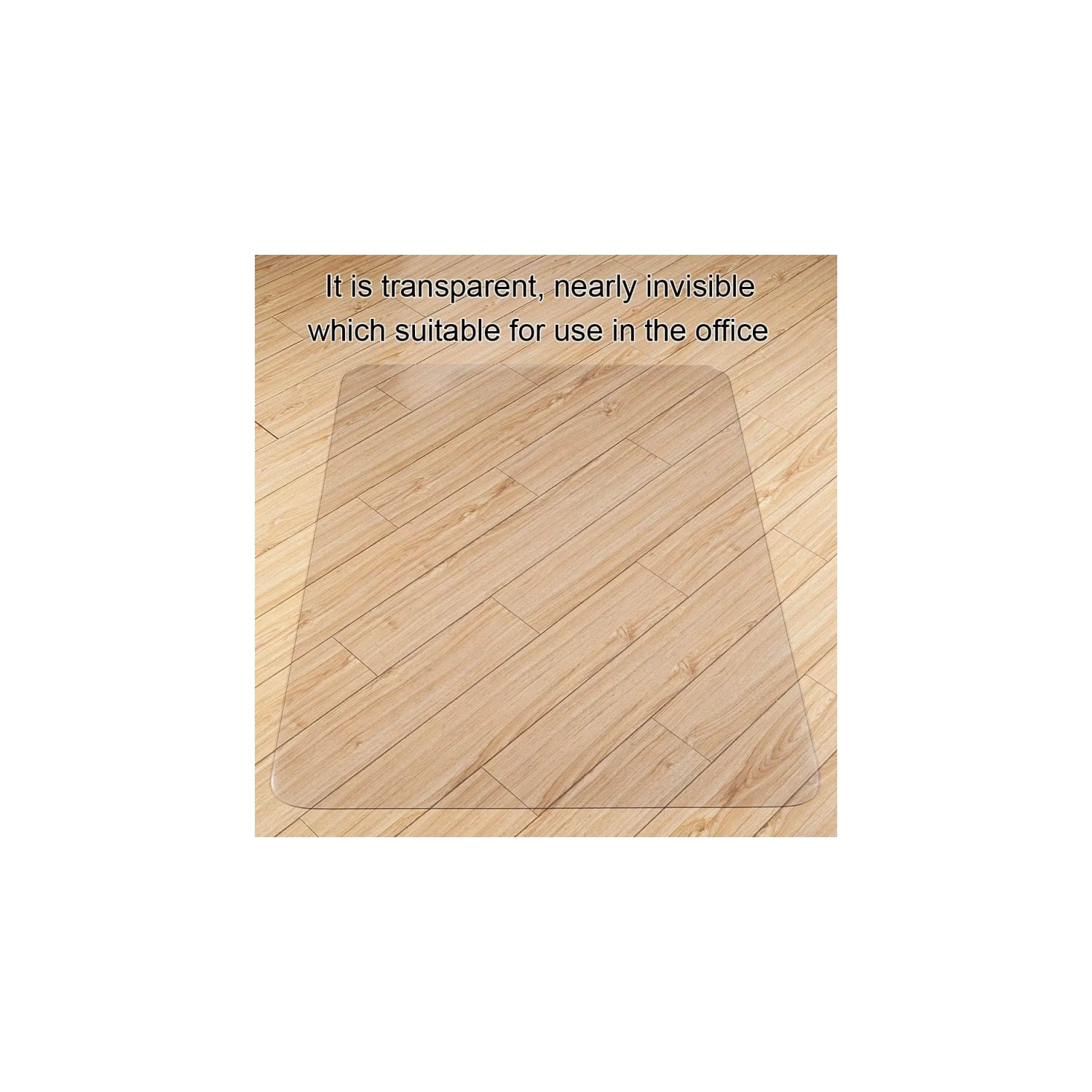 Tapis de chaise transparent pour planchers durs - 36 x 48&nbsp;po protecteur de plancher transparent pour bois et carreaux