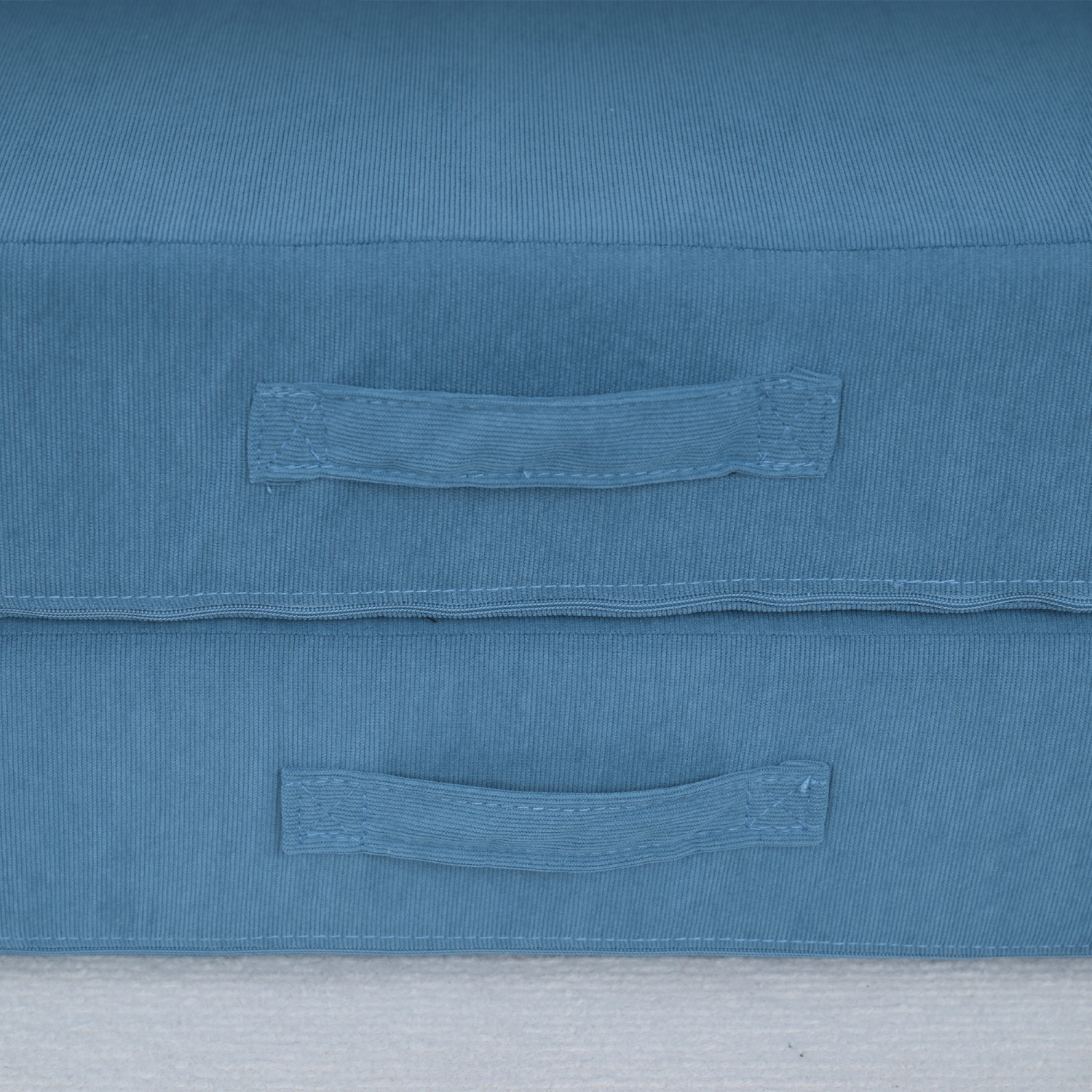 Qaba 12-Piece Modular Kids Play Couch Building Fort for Playroom Bedroom, Convertible Kids Sofa Foam and Floor Cushion, Boys and Girls, Blue