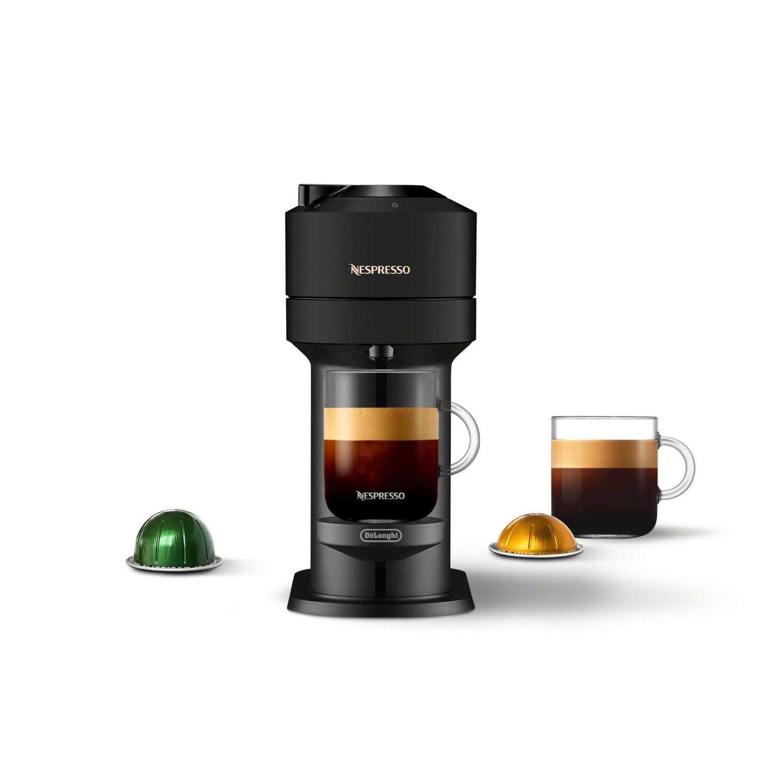 Nespresso Vertuo Next Coffee and Espresso Machine by De'Longhi, Matte Black