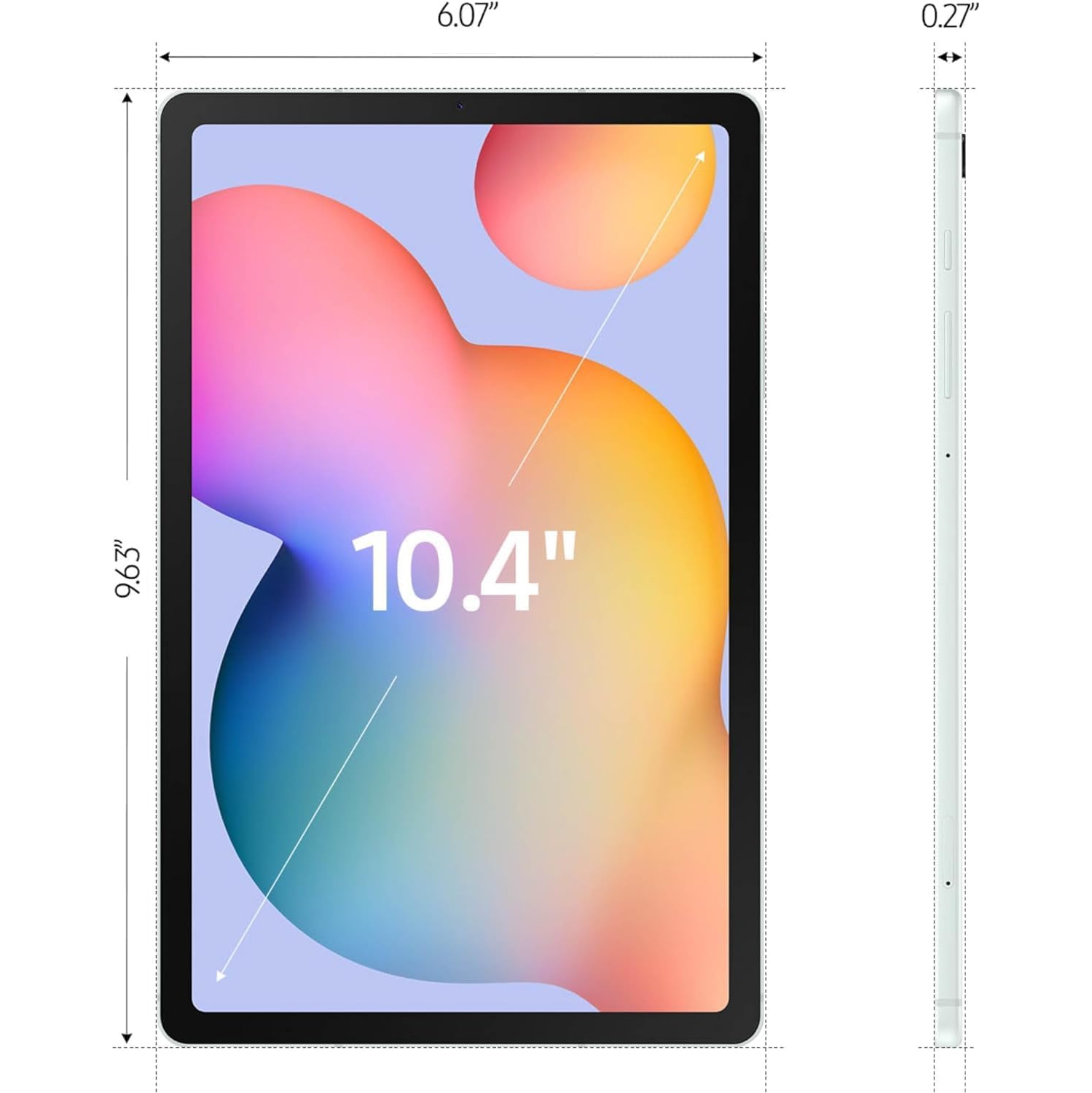 Tablette 10 4&nbsp;po Android Wi-Fi Galaxy Tab S6 Lite Samsung, stockage 128&nbsp;Go - Menthe (SM-P620) - (BO)