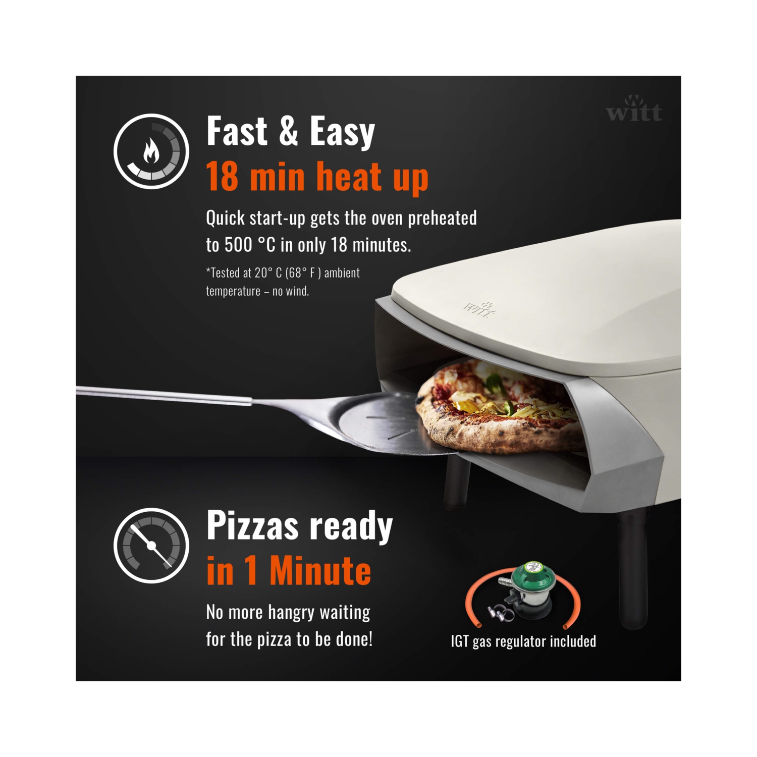 Four à pizza 16&nbsp;po Witt Fermo - Pierre