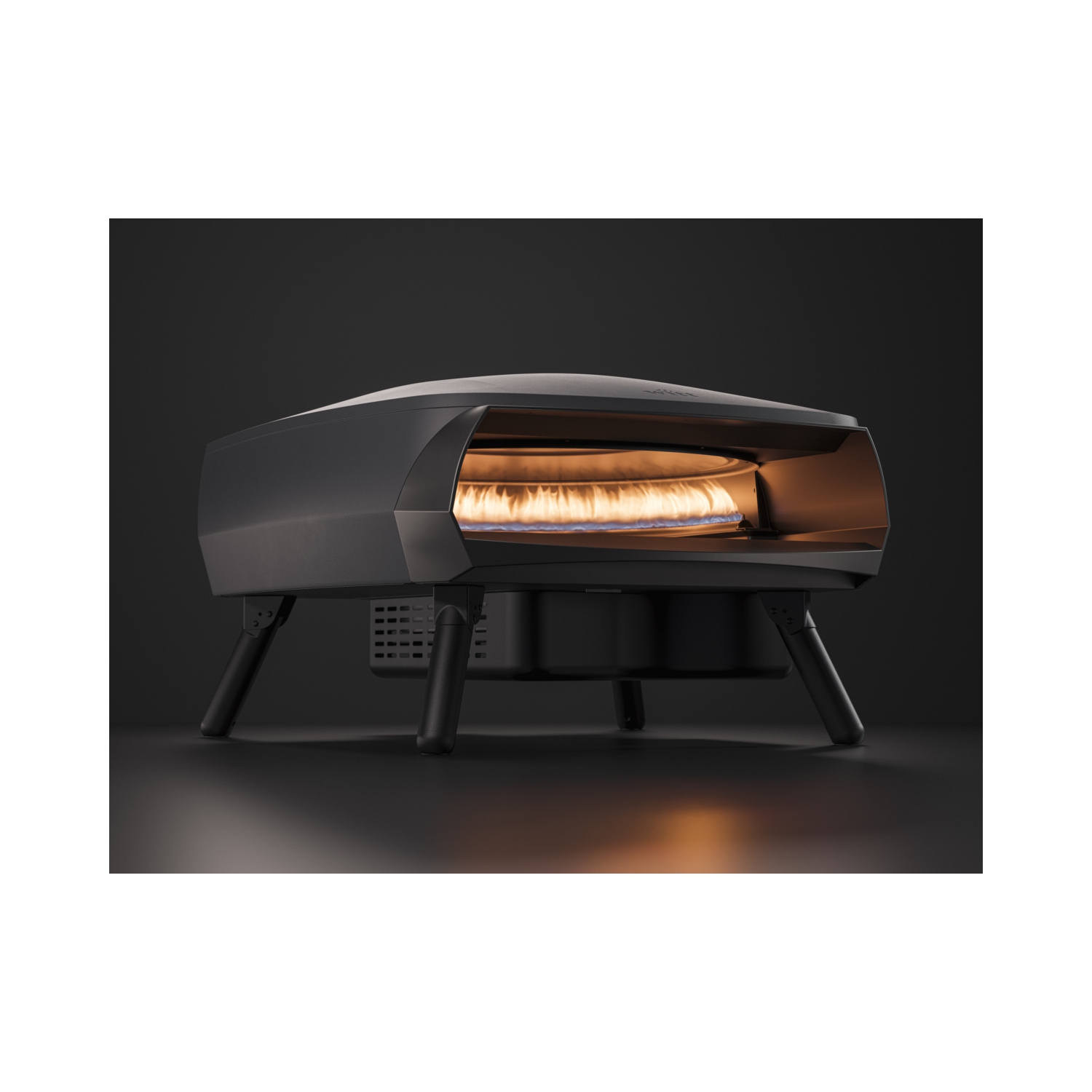 Four à pizza de 16&nbsp;po à 2 brûleurs Rotante de Witt avec pierre rotative - Graphite