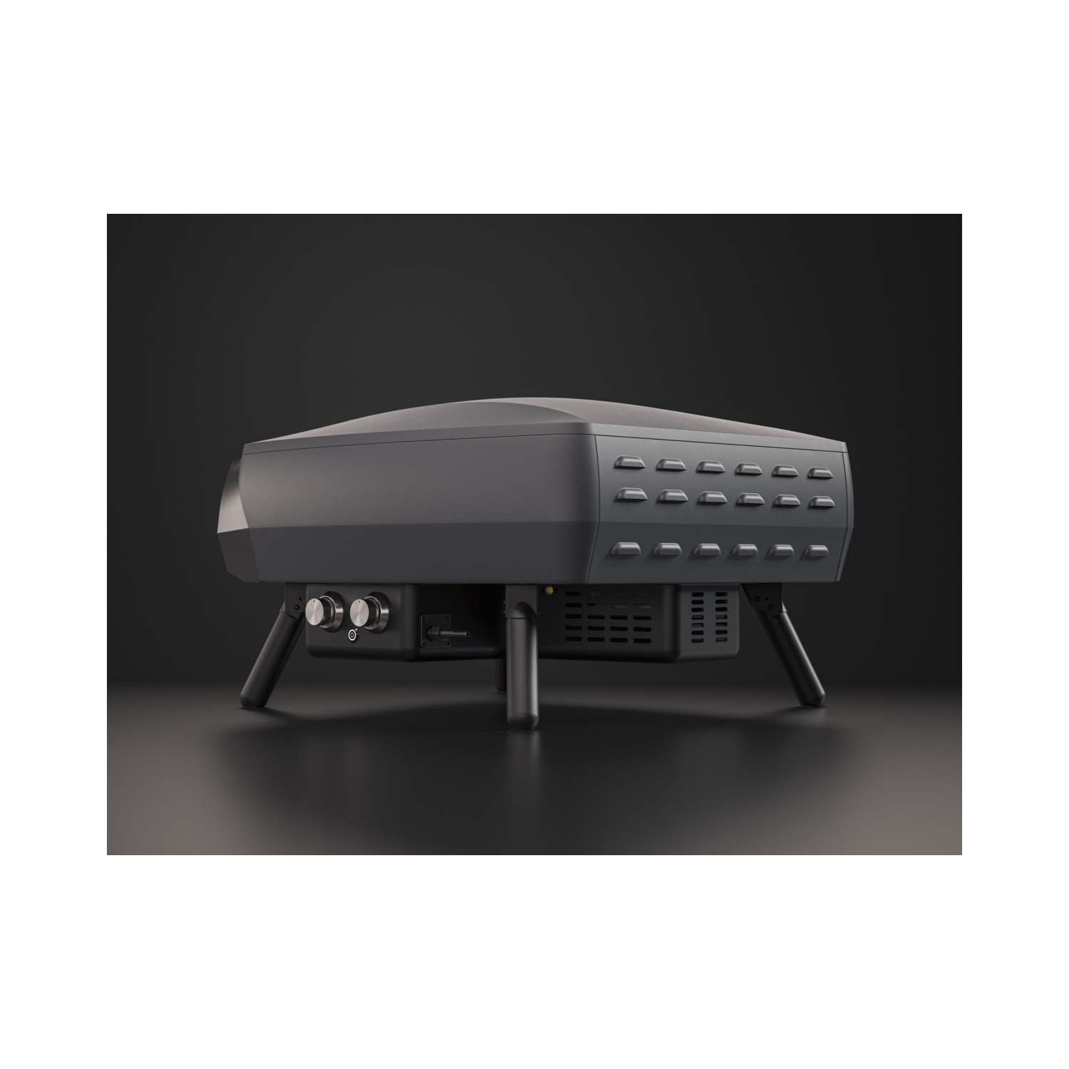 Four à pizza de 16&nbsp;po à 2 brûleurs Rotante de Witt avec pierre rotative - Graphite