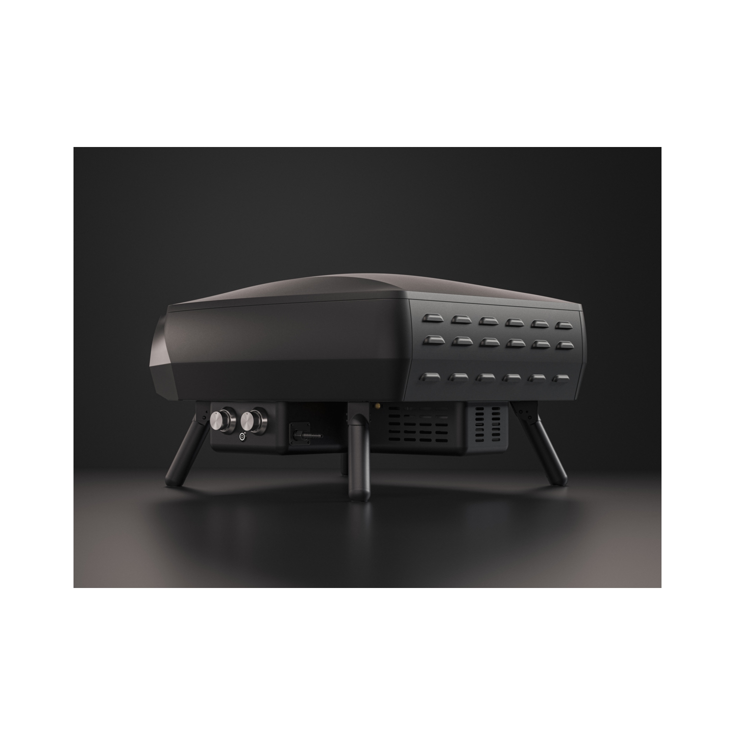 16” Witt Rotante 2 Burner Pizza Oven with rotating stone - Black